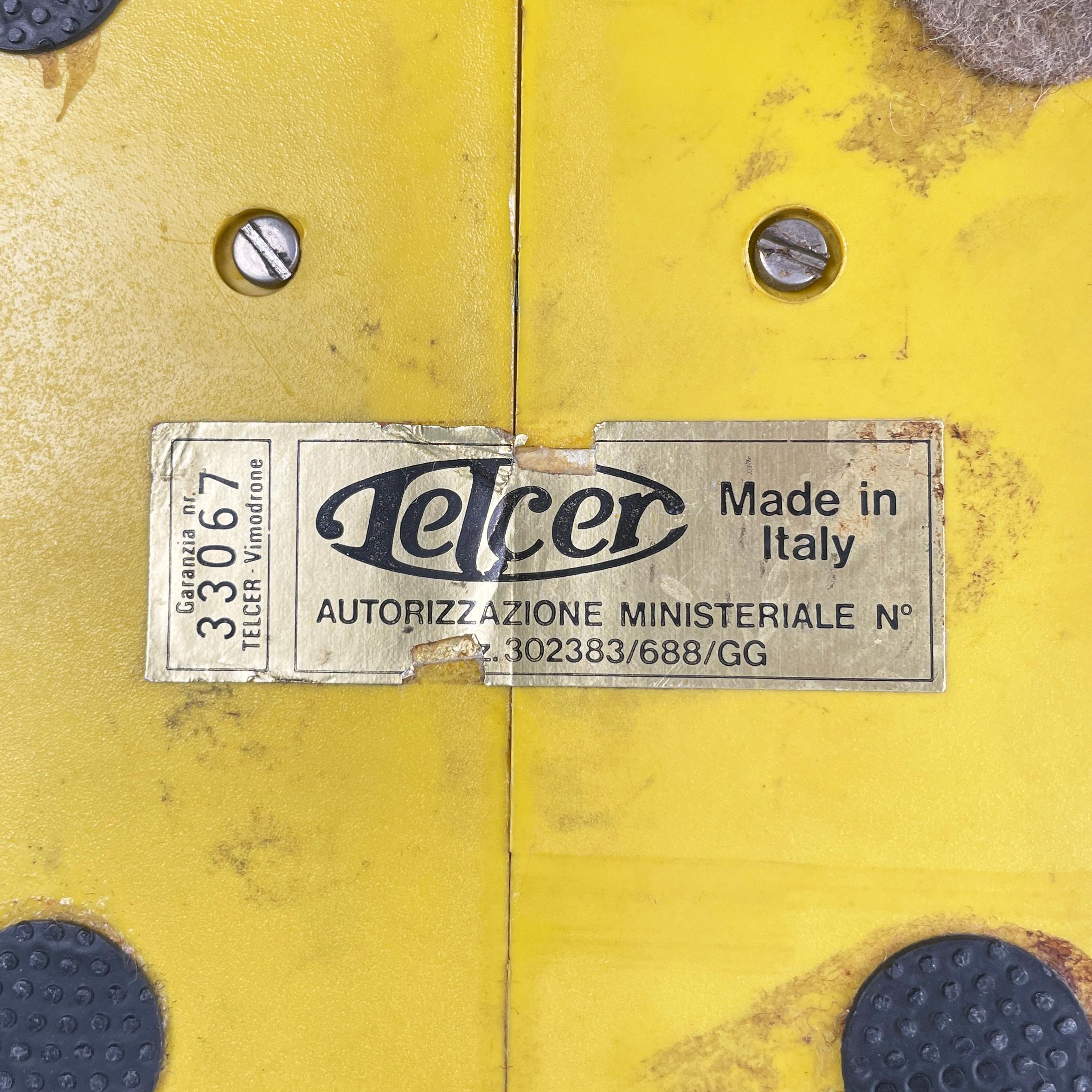 Italian space age Table dial telephone Bobo by Sergio Todeschini Telcer, 1970s 11