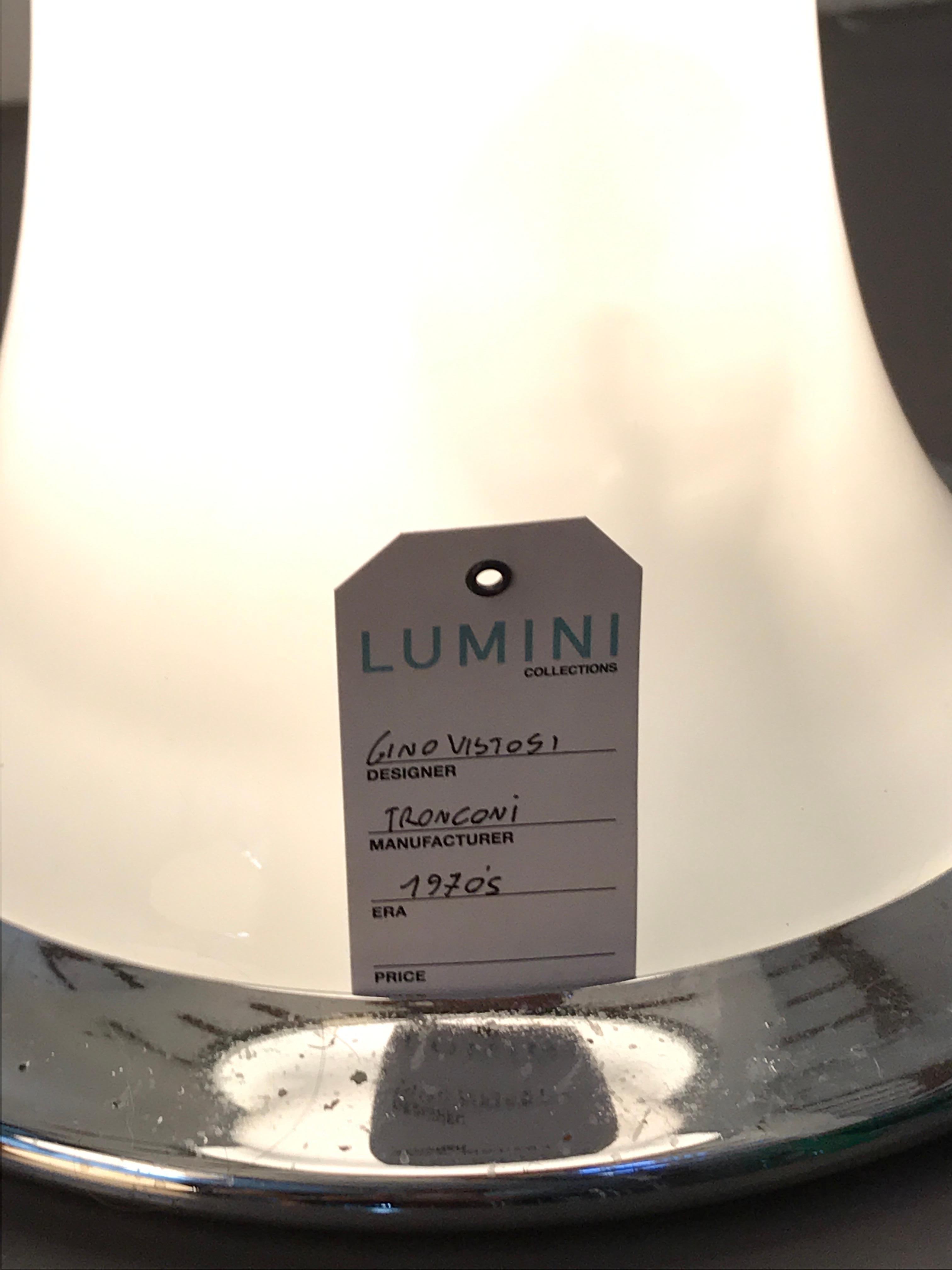 Italian Space Age Gino Vistosi Floor Lamp in Murano Glass, 1970s 1