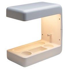 Italian Space Age White "Isos" Desk Lamp & Organizer by Tronconi, 1972