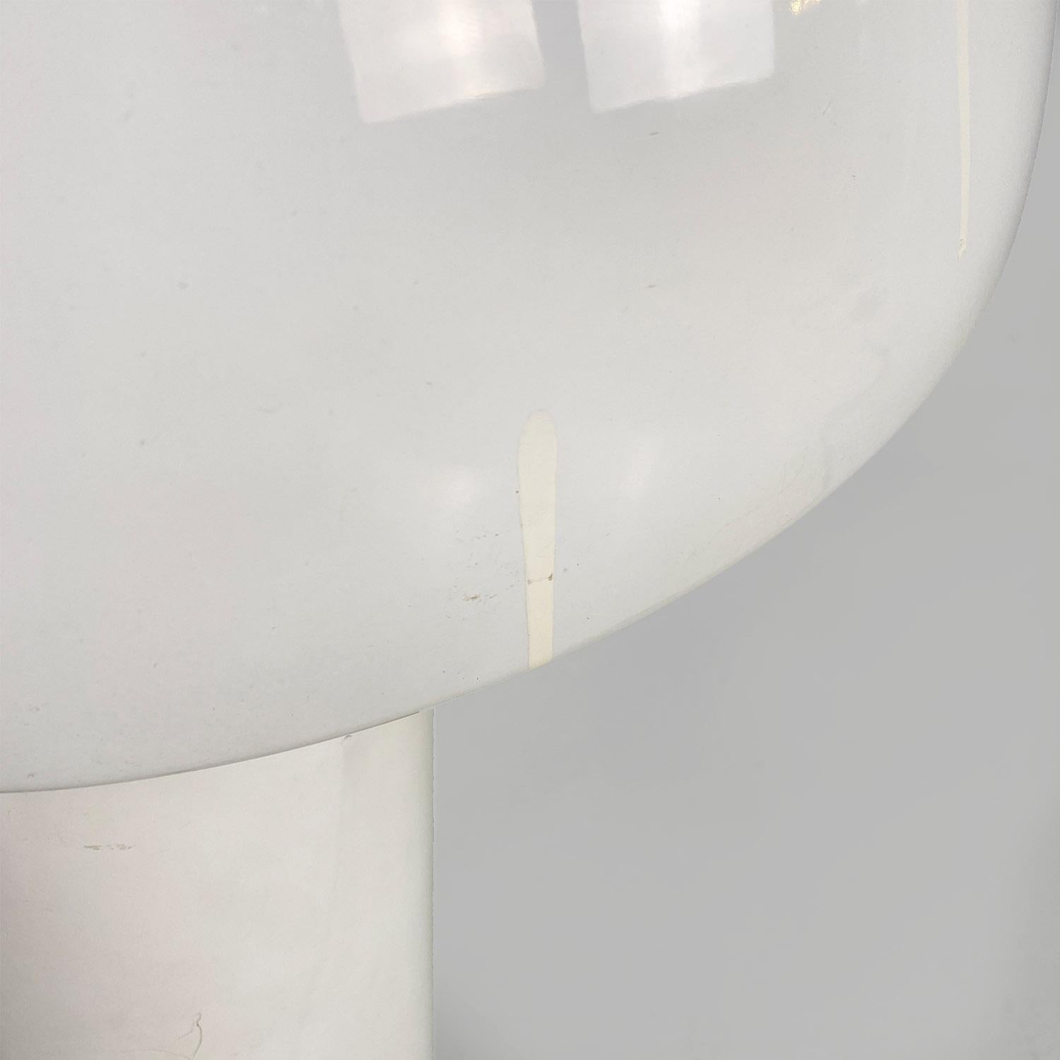 Lampe de table Vaga italienne de l'ère spatiale en métal blanc par Franco Mirenzi, Valenti, 1970 en vente 3
