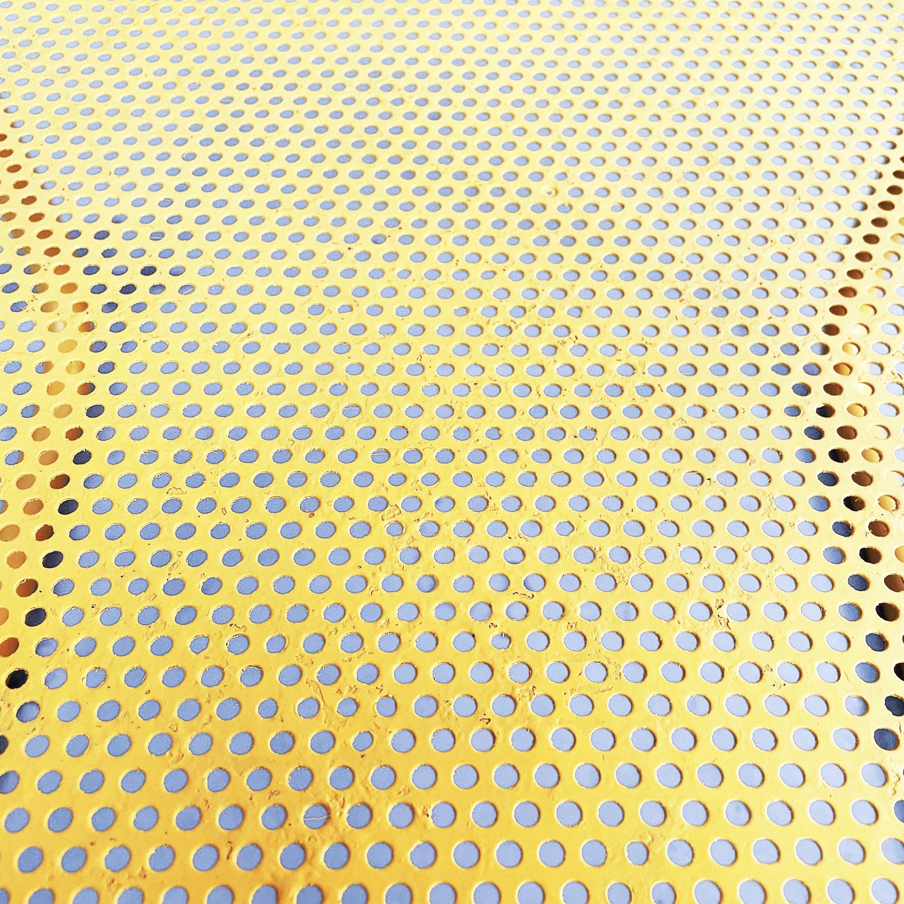 Metal Italian Mid-Century Yellow Footstool Locus Solus Gae Aulenti Poltronova, 1960s For Sale