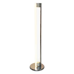 Italian Space Steel Tube Light Floor Lamp by Eileen Gray for Alivar, 1970s