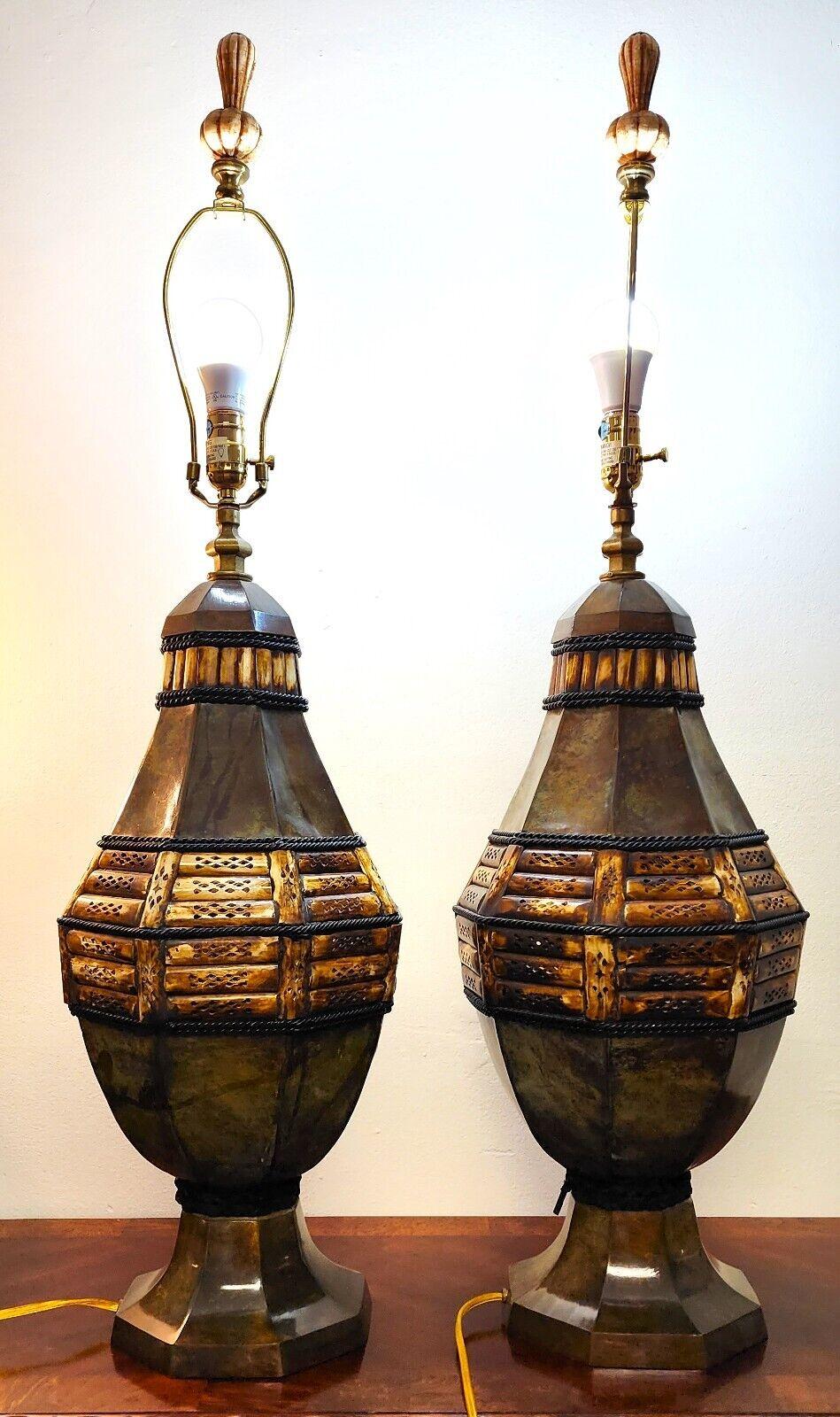 Italian Spanish Style Table Lamps - A Pair For Sale 4