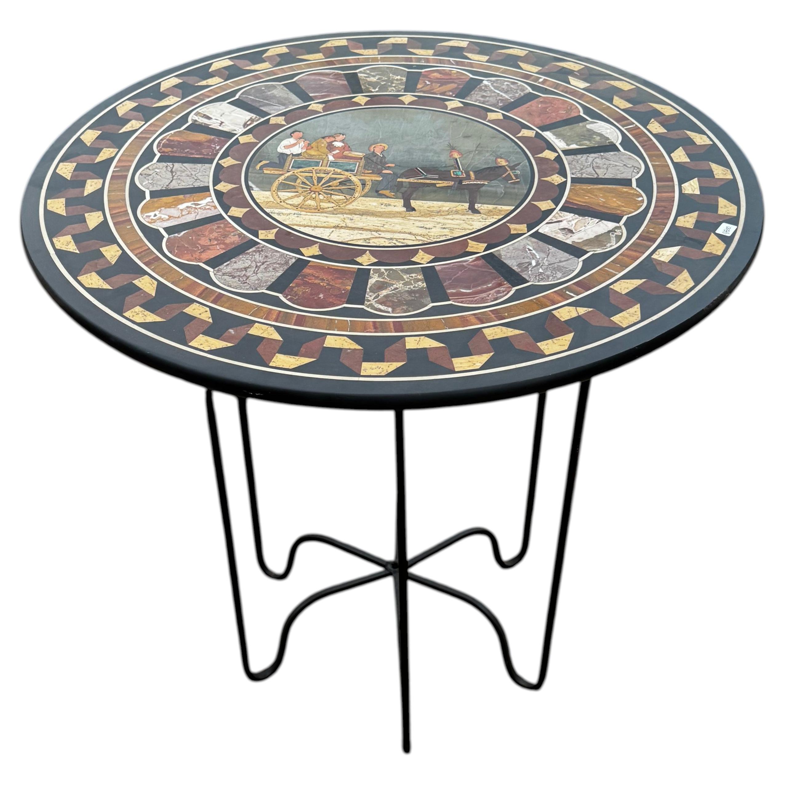 Italian Specimen Marble / Pietra Dura Occasional Table, 20th Century