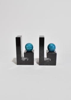 Italian Sphere Marble Bookends