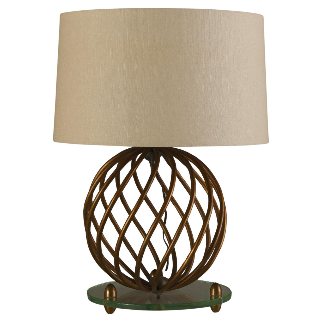 Italian Sphere Table Lamp