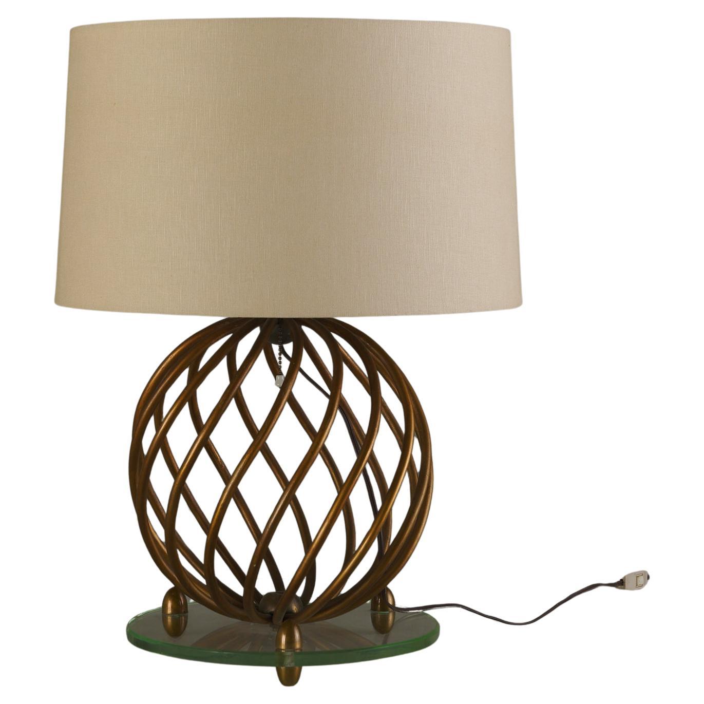 Italian Sphere Table Lamp