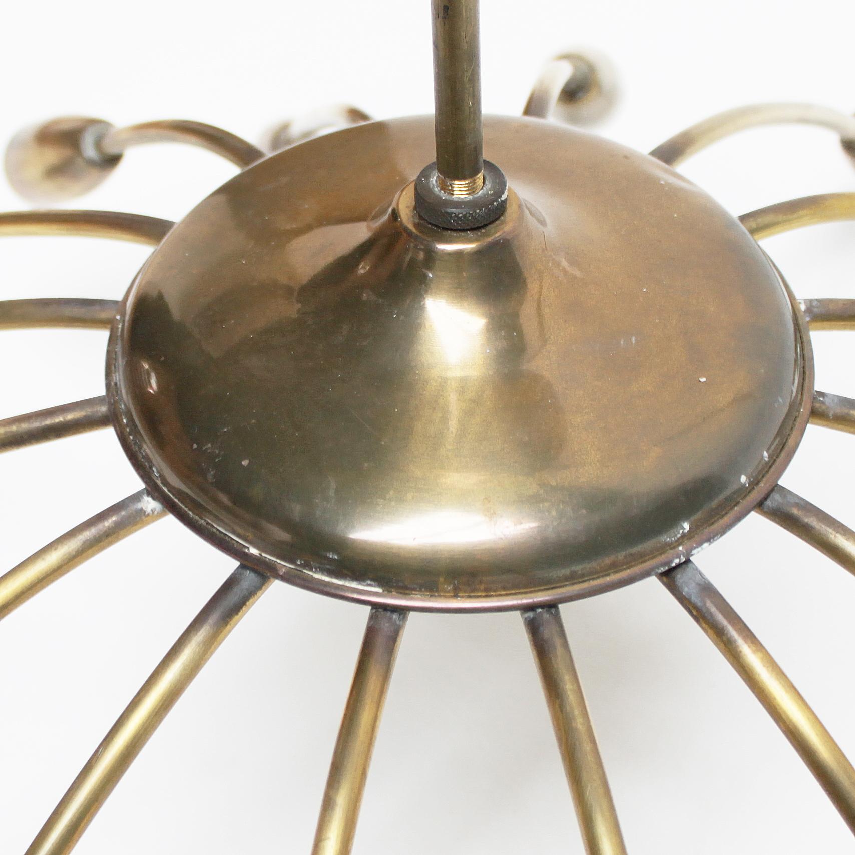 Italian Spider Chandelier in the Manner of Guglielmo Ulrich 10