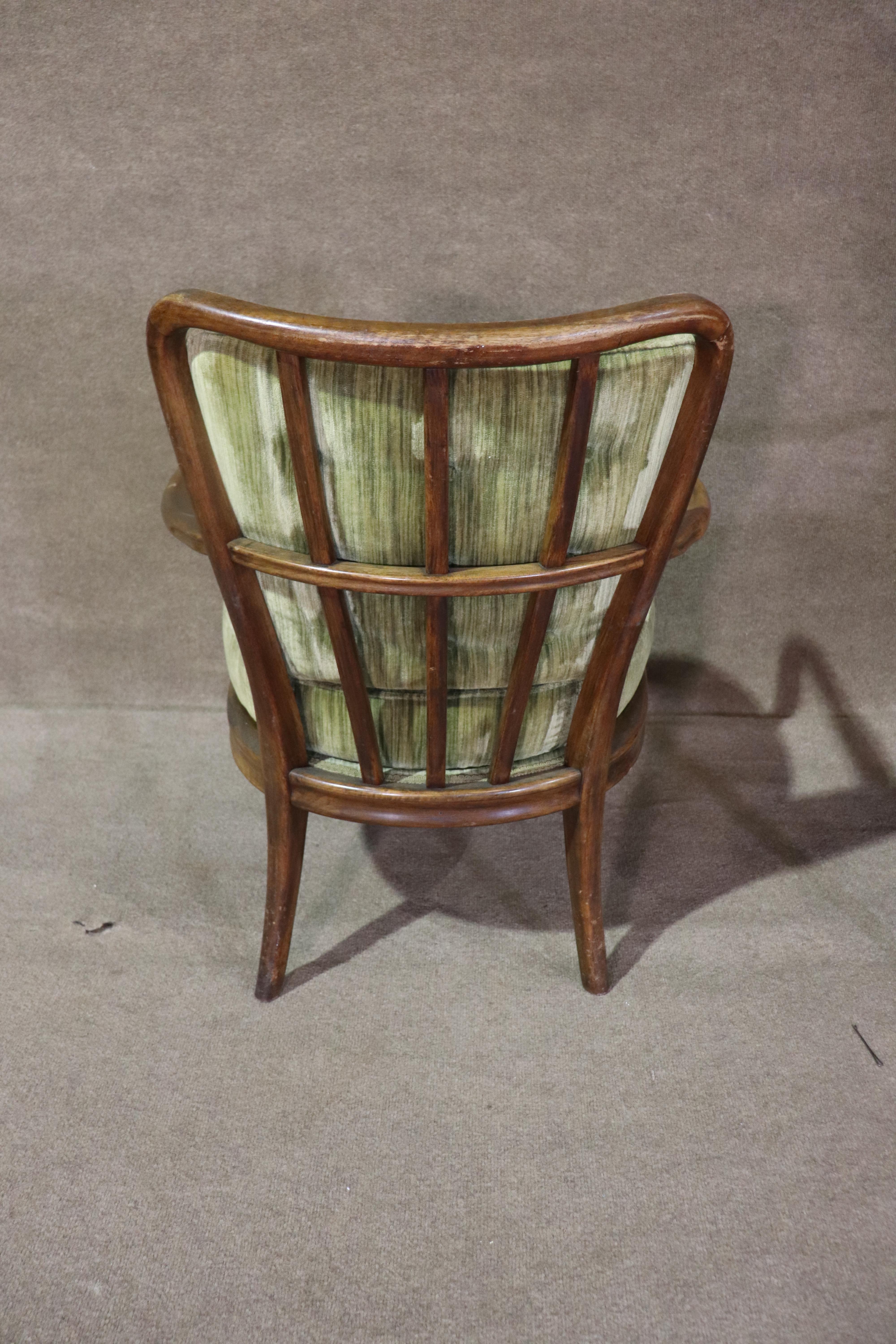 Fauteuils italiens à dossier en fuseau État moyen - En vente à Brooklyn, NY