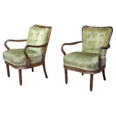 Italian Spindle Back Arm Chairs