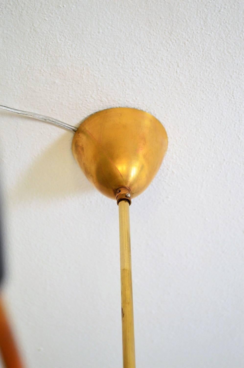 Italian Sputnik Brass 18-Lights Chandelier, 1950s 4