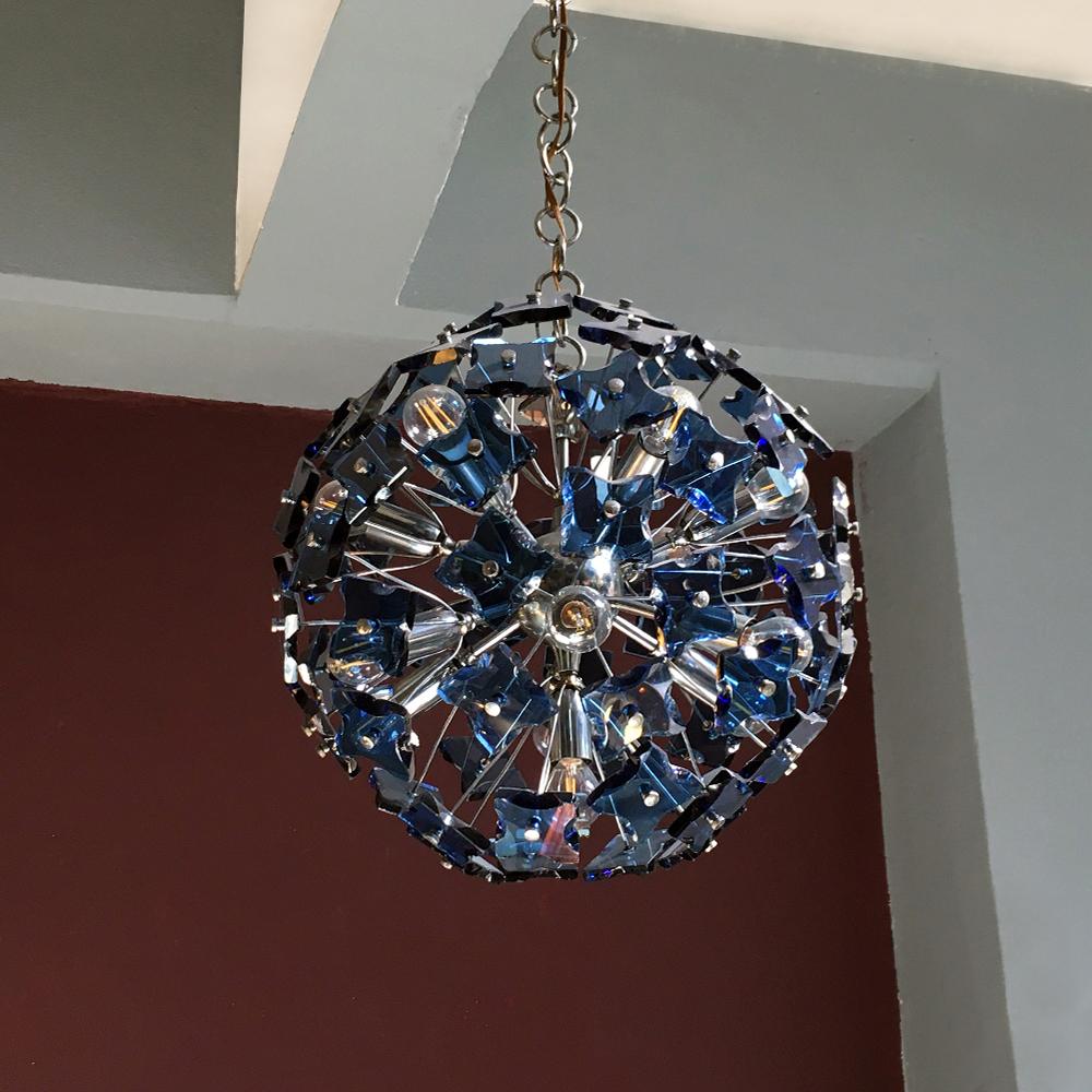 Mid-20th Century Italian Sputnik Chandelier by Fontana Arte, 1950s