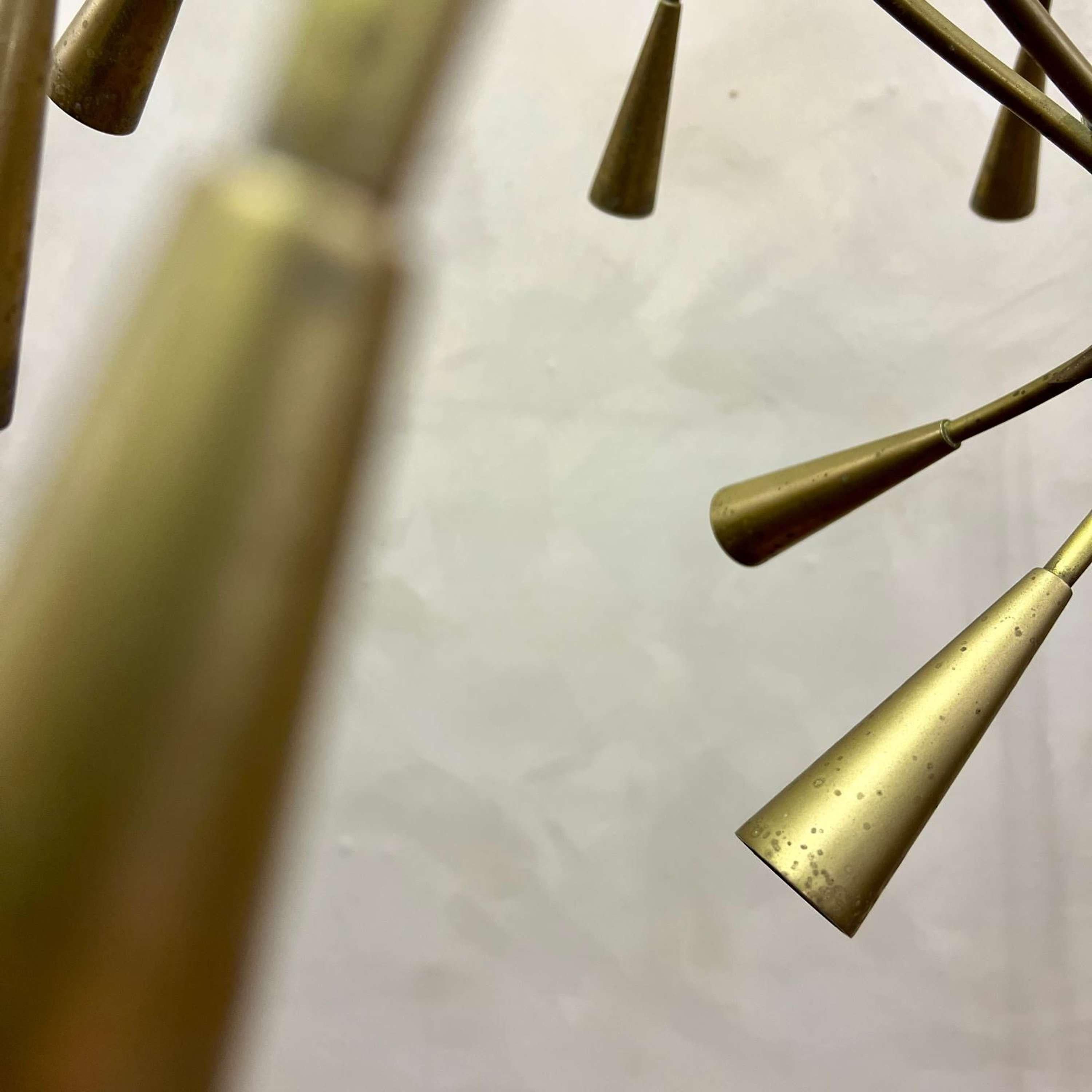 20th Century Italian Sputnik Chandelier by Lumi For Sale