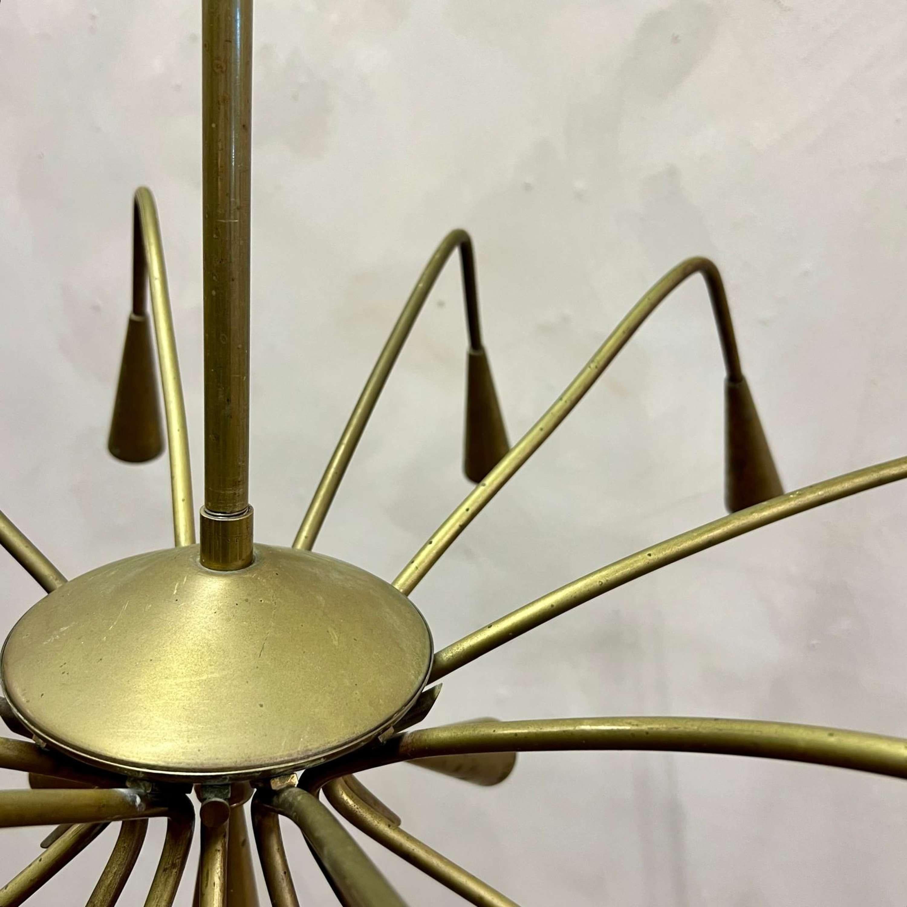 Italian Sputnik Chandelier by Lumi For Sale 3