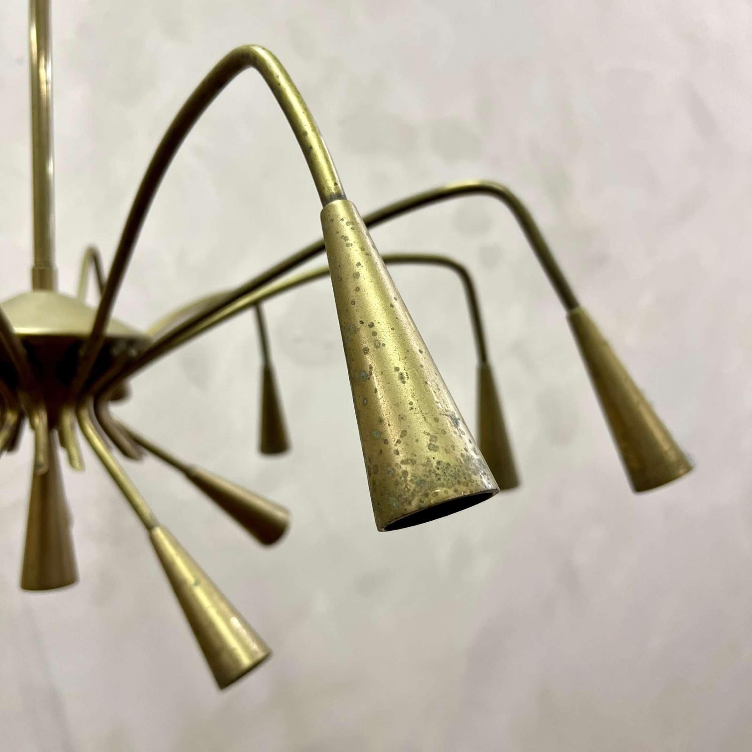 Italian Sputnik Chandelier by Lumi For Sale 4