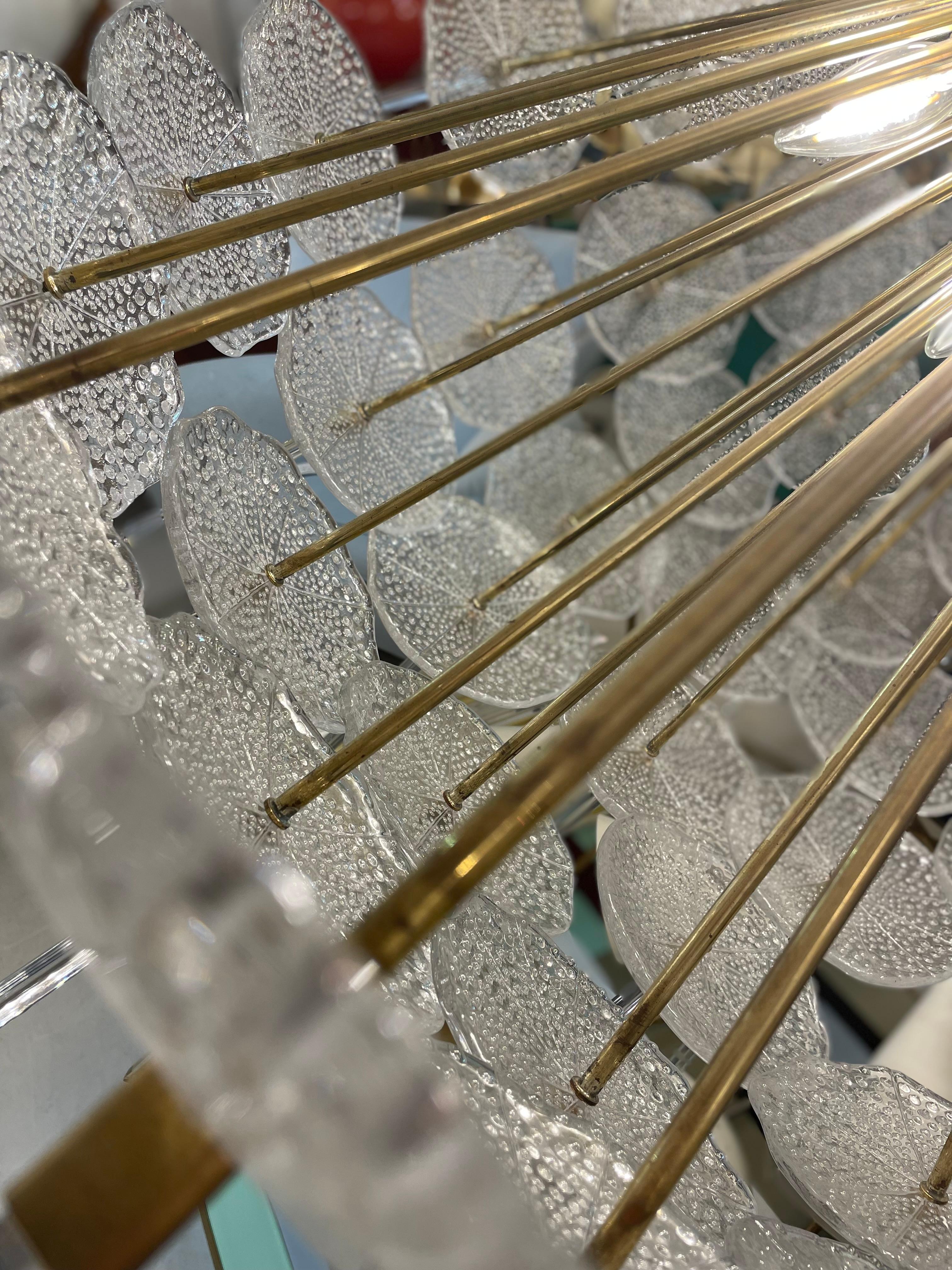 Mid-Century Modern Italian Sputnik Chandelier in Murano Glass For Sale