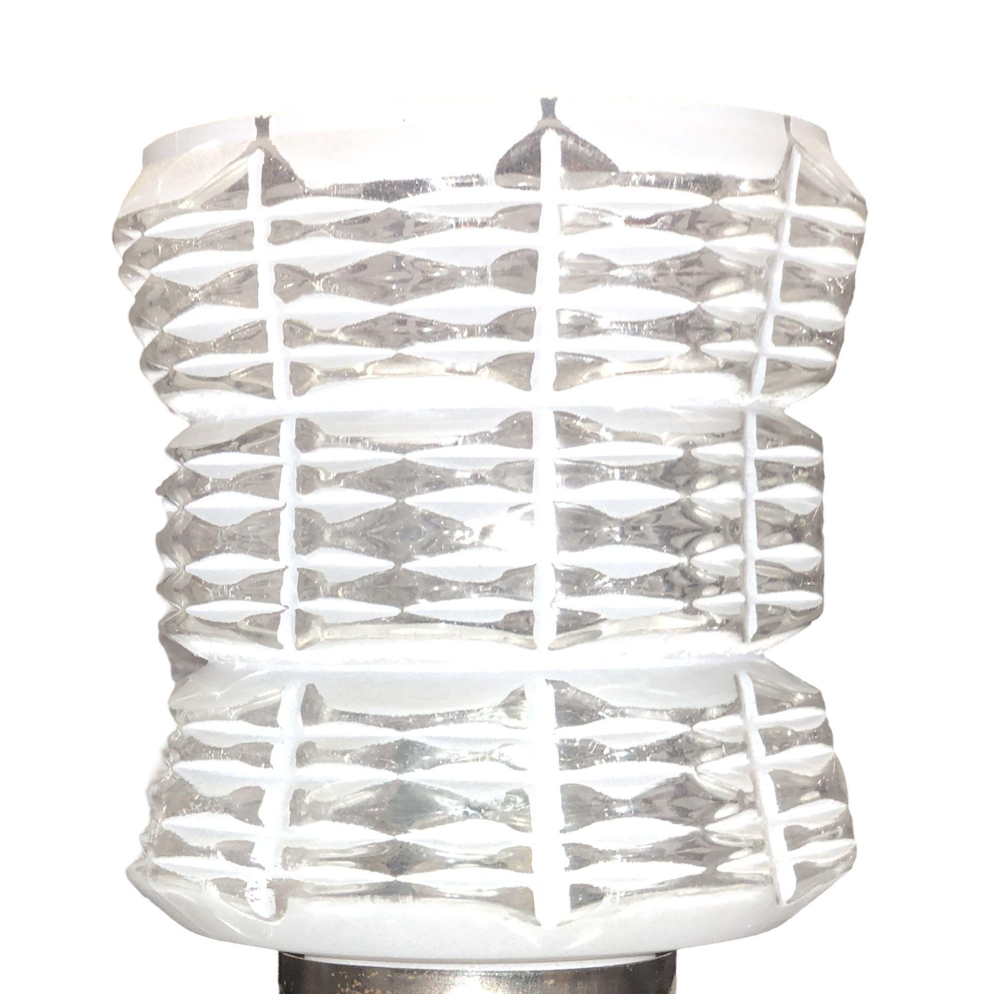 Lampadario Sputnik italiano in cromo rosato con paralumi in vetro in vendita 4