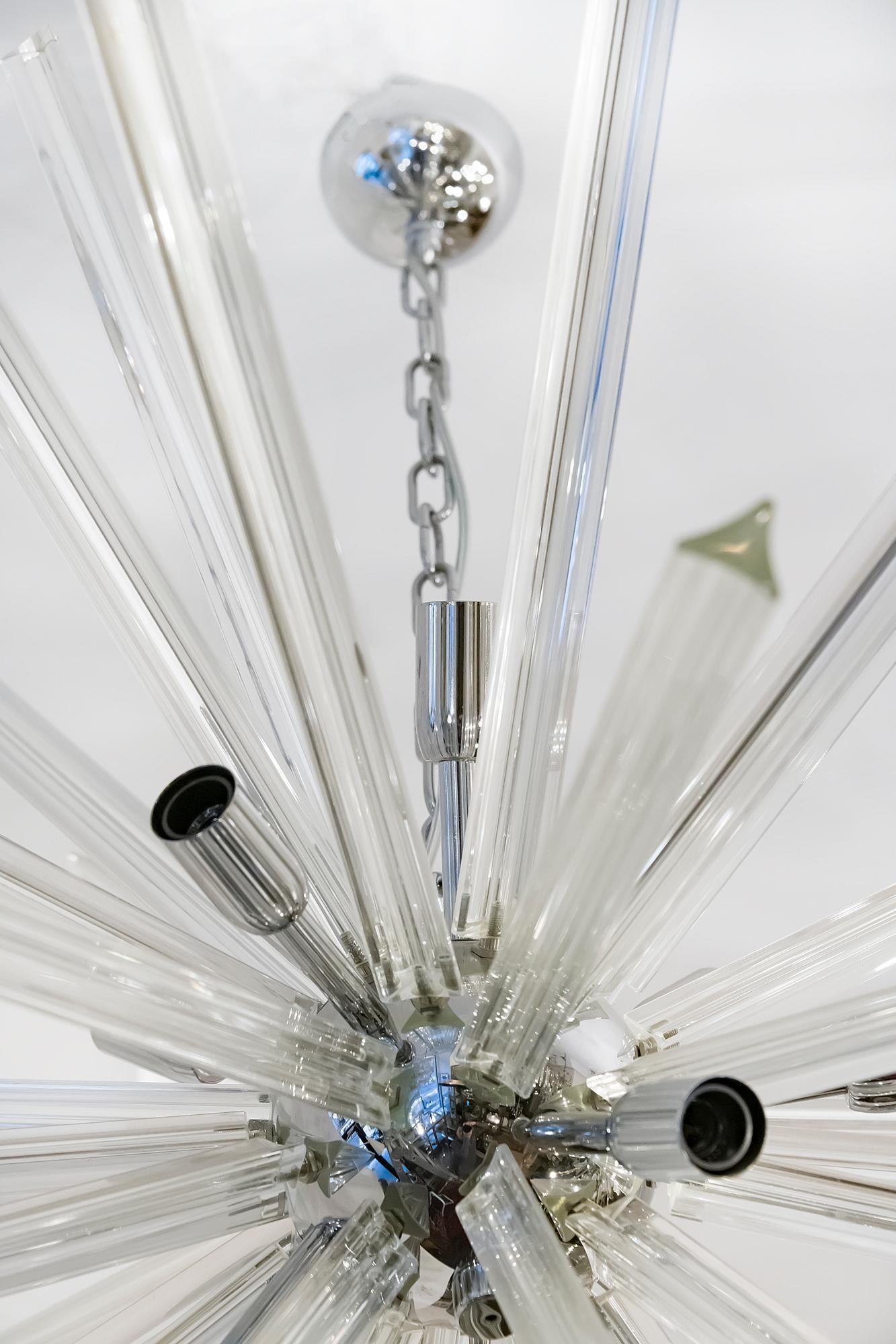 Italian Sputnik Murano Glass Chandelier, circa 2000 In Excellent Condition In Vilnius, LT