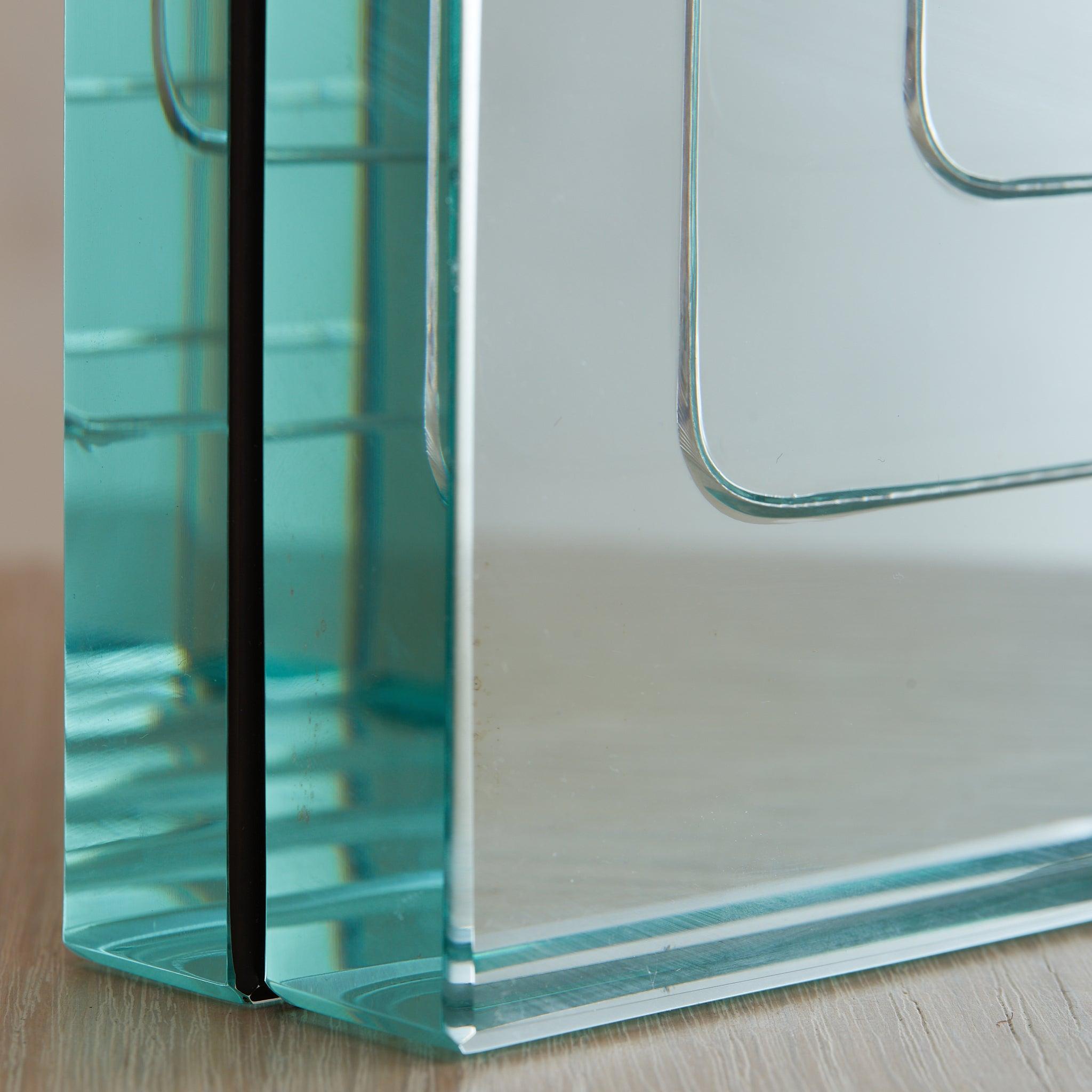 Italian Square Crystal Vase by Pierangelo Gallotti & Luigi Radice, 1960s im Angebot 2