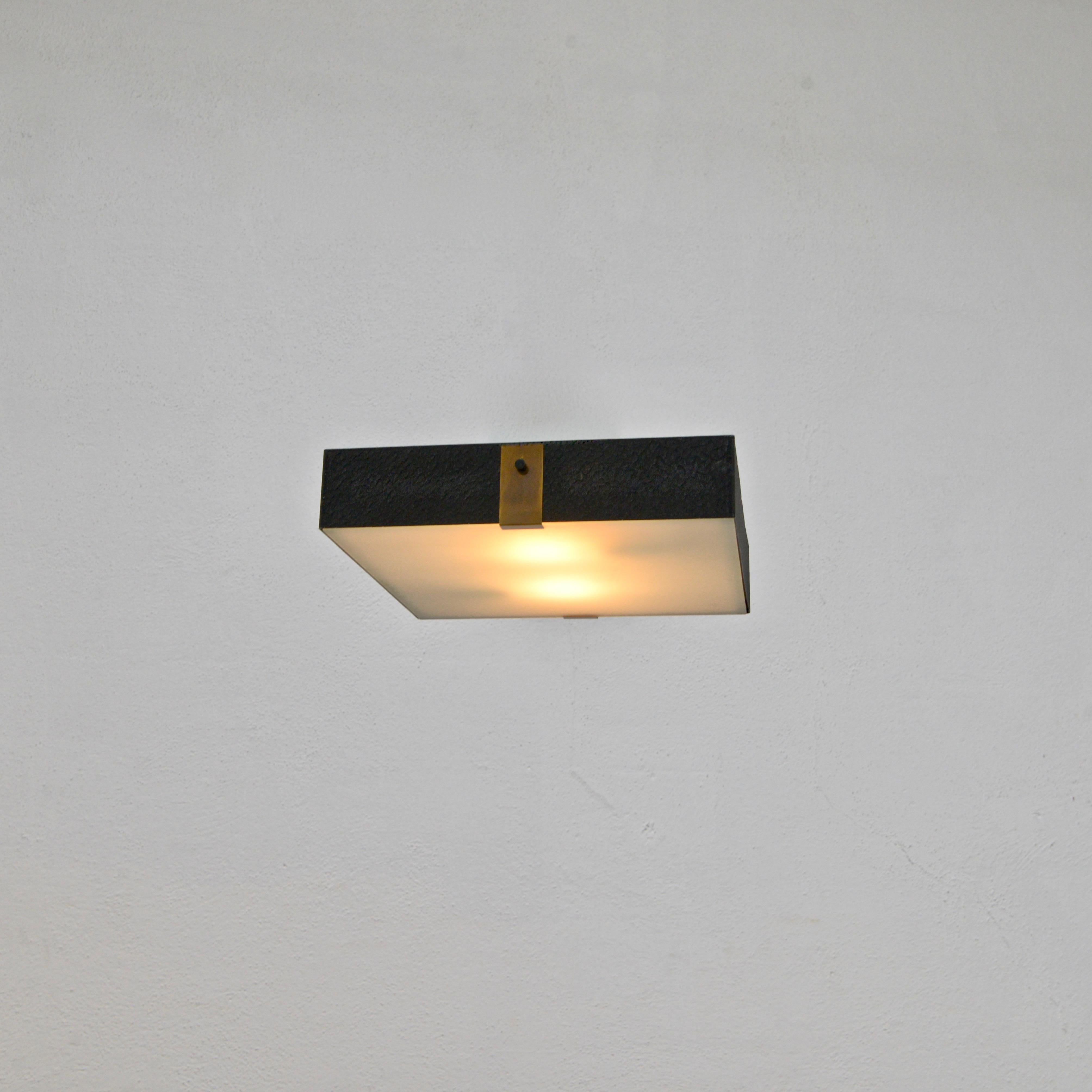Mid-20th Century Italian Square Flushmount