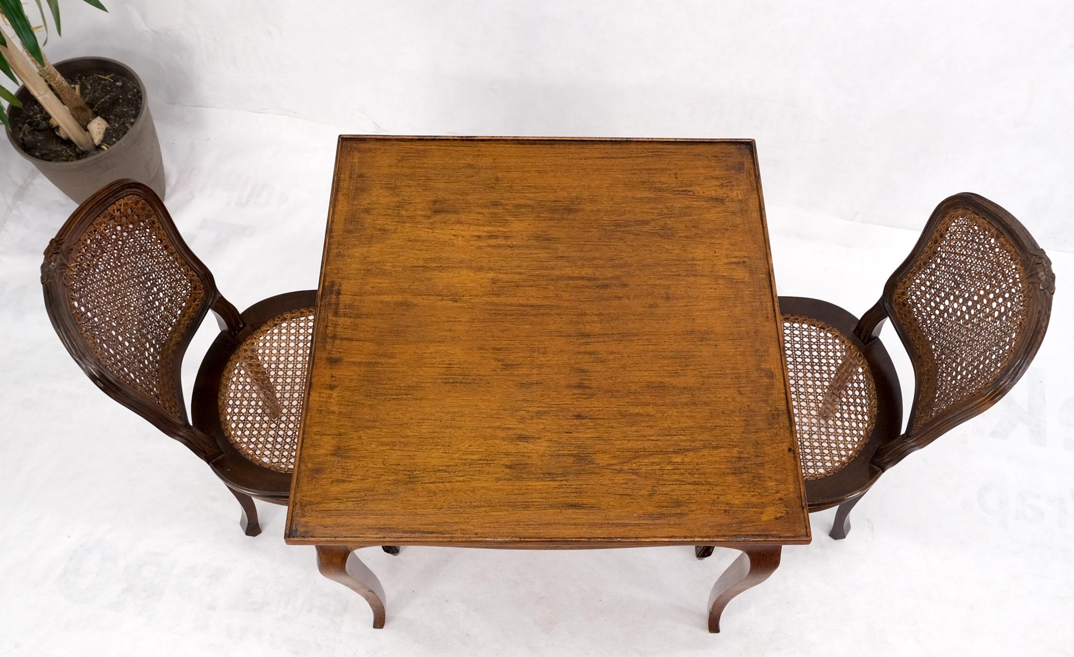 square game table and chairs
