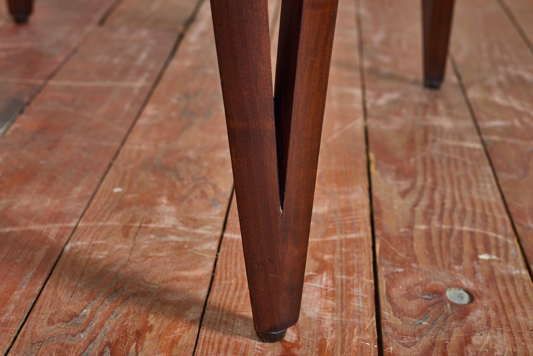Italian Square Glass Table For Sale 5