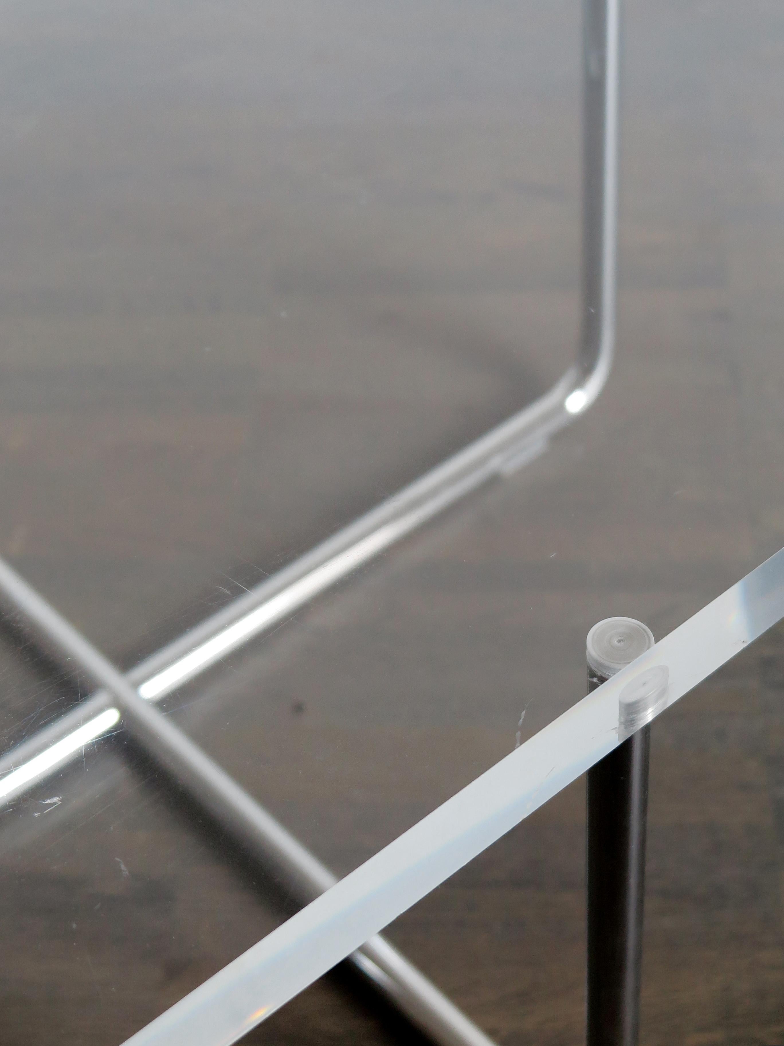 plexiglass coffee table