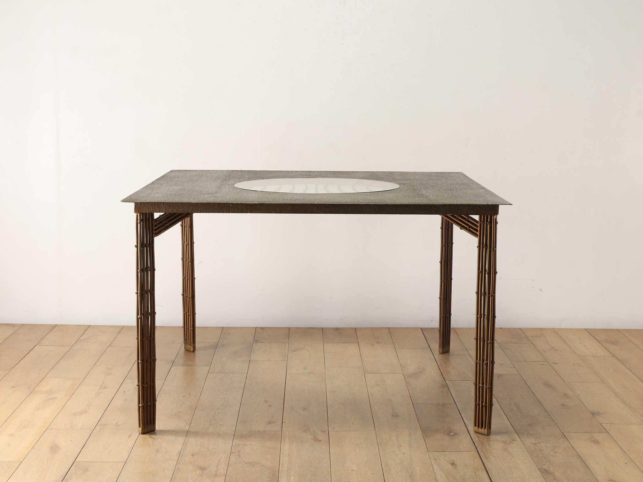 This stunning glass-top coffee table was crafted in Italy during the 1970s — a period known for bold experimentation and timeless elegance in furniture design.
The table’s base features a striking yet delicate structure composed of slender,