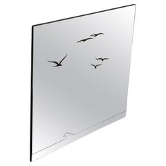 Italian Square Wall Mirror 1970s