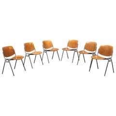 Italian Stackable Italian Chairs DSC by G. Piretti for Anonima Castelli, 1965