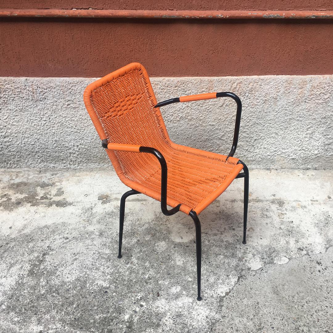 Italian Stackable Outdoor Chairs in Coloured Scooby, 1960s 1