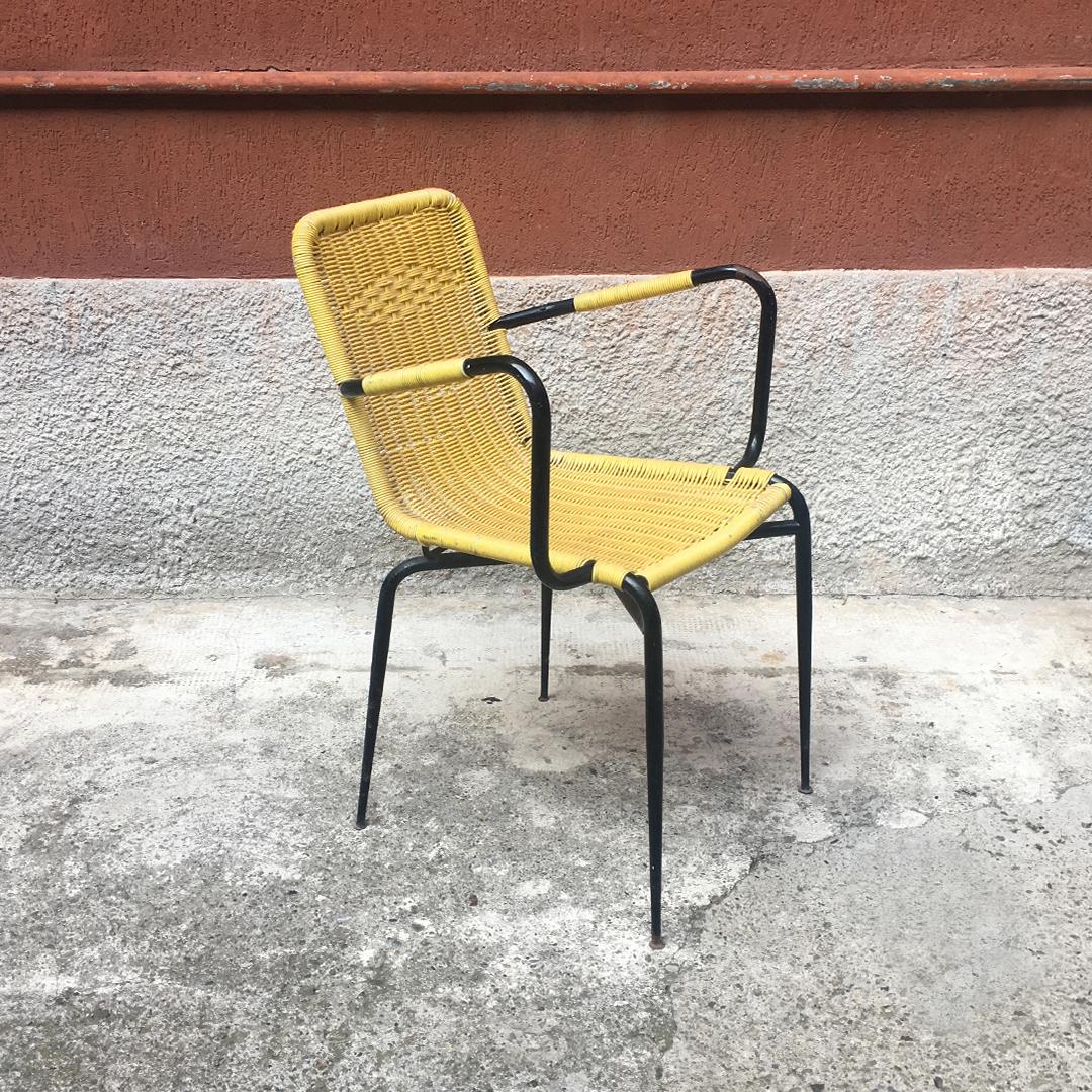 Italian Stackable Outdoor Chairs in Coloured Scooby, 1960s 2