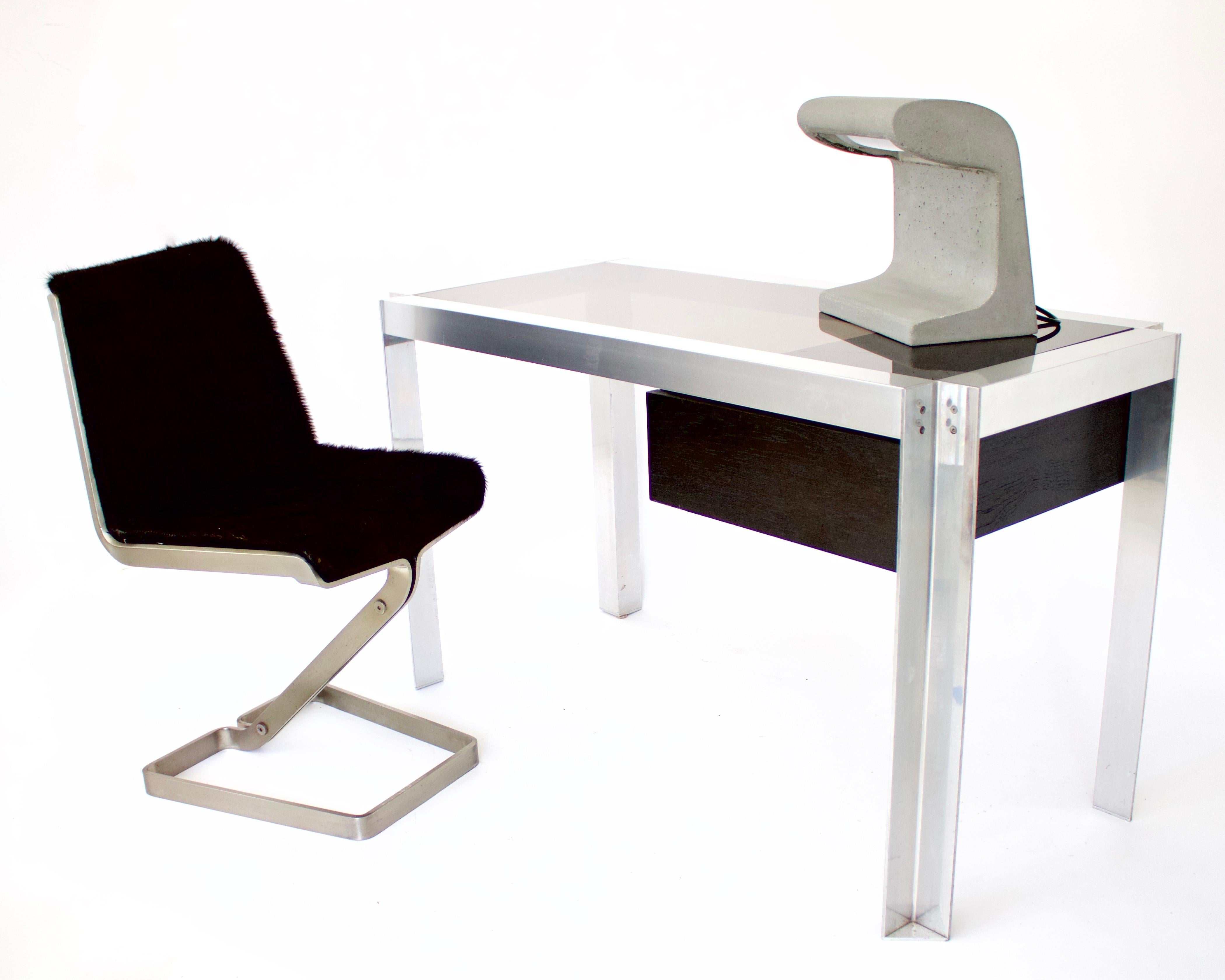 Italian Stainless Steel Desk Chair by Forma Nova, circa 1970 For Sale 6