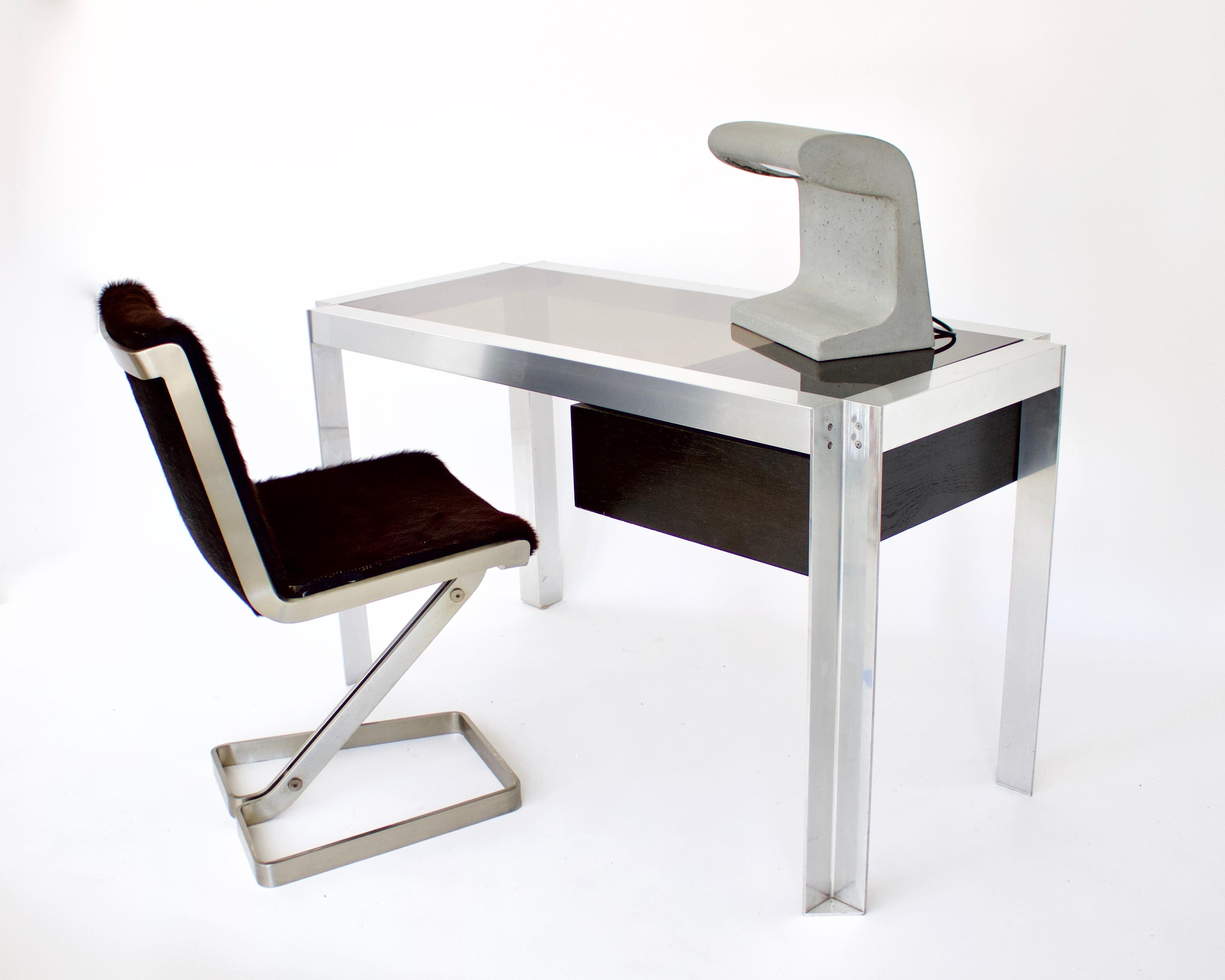 Italian Stainless Steel Desk Chair by Forma Nova, circa 1970 For Sale 7
