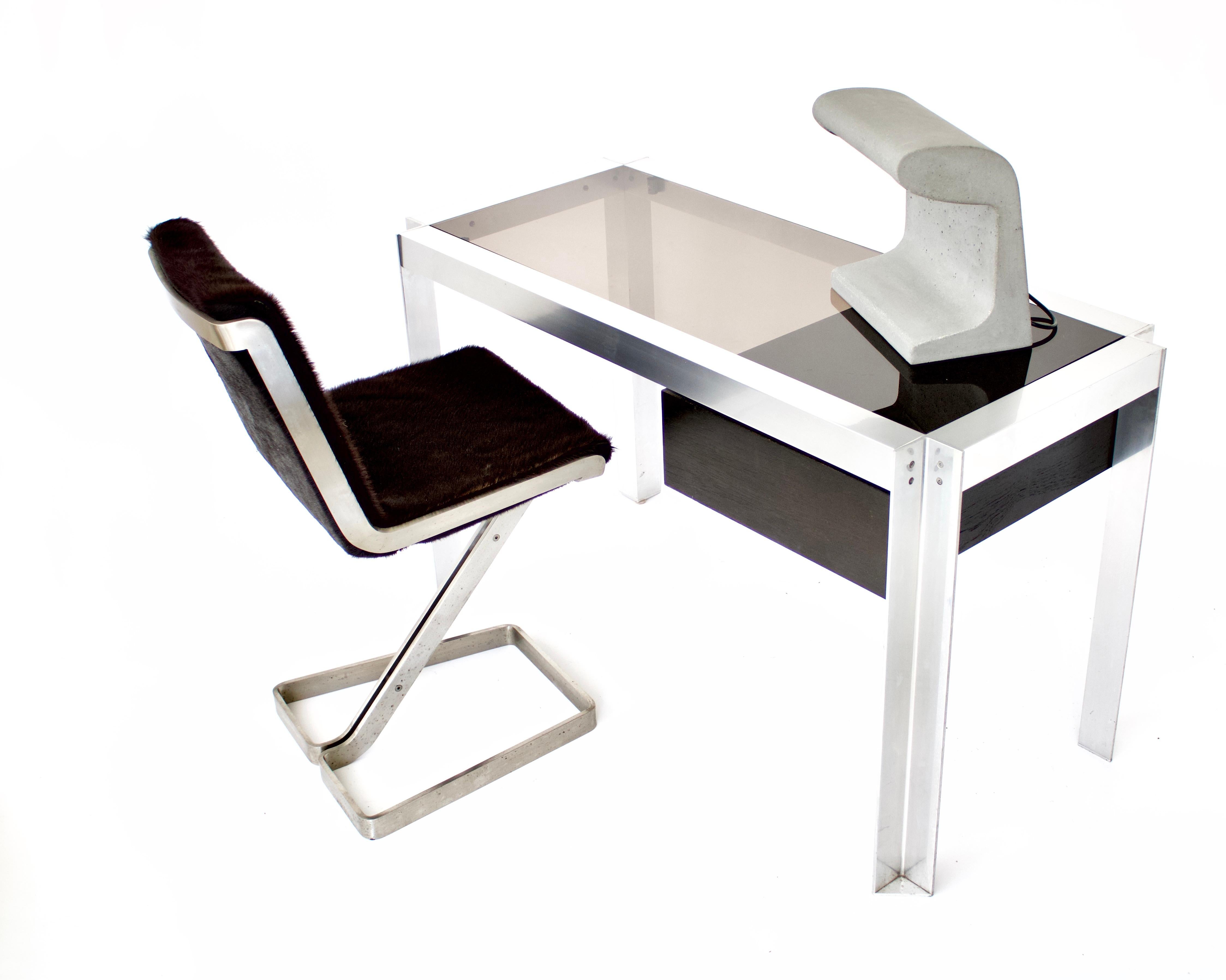 Italian Stainless Steel Desk Chair by Forma Nova For Sale 6