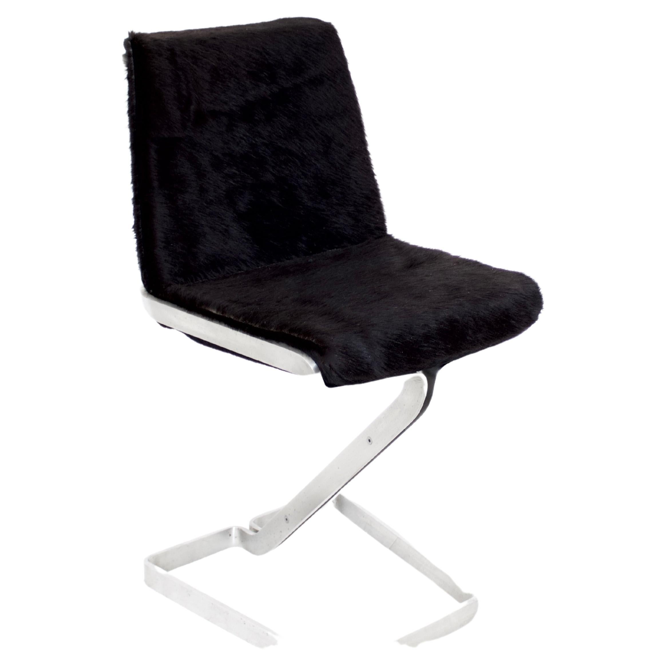 Italian Stainless Steel Desk Chair by Forma Nova For Sale