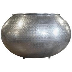 Used Italian Stainless Steel Etched Vessel