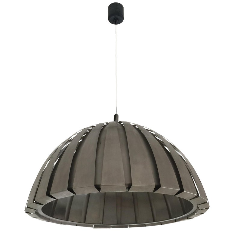 Stainless Steel Pendant Light italian stainless steel pendant lamp by elio martinelli for martinelli luce for sale