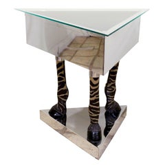 Italian Stainless Steel “Zebra” Planter/Cooler