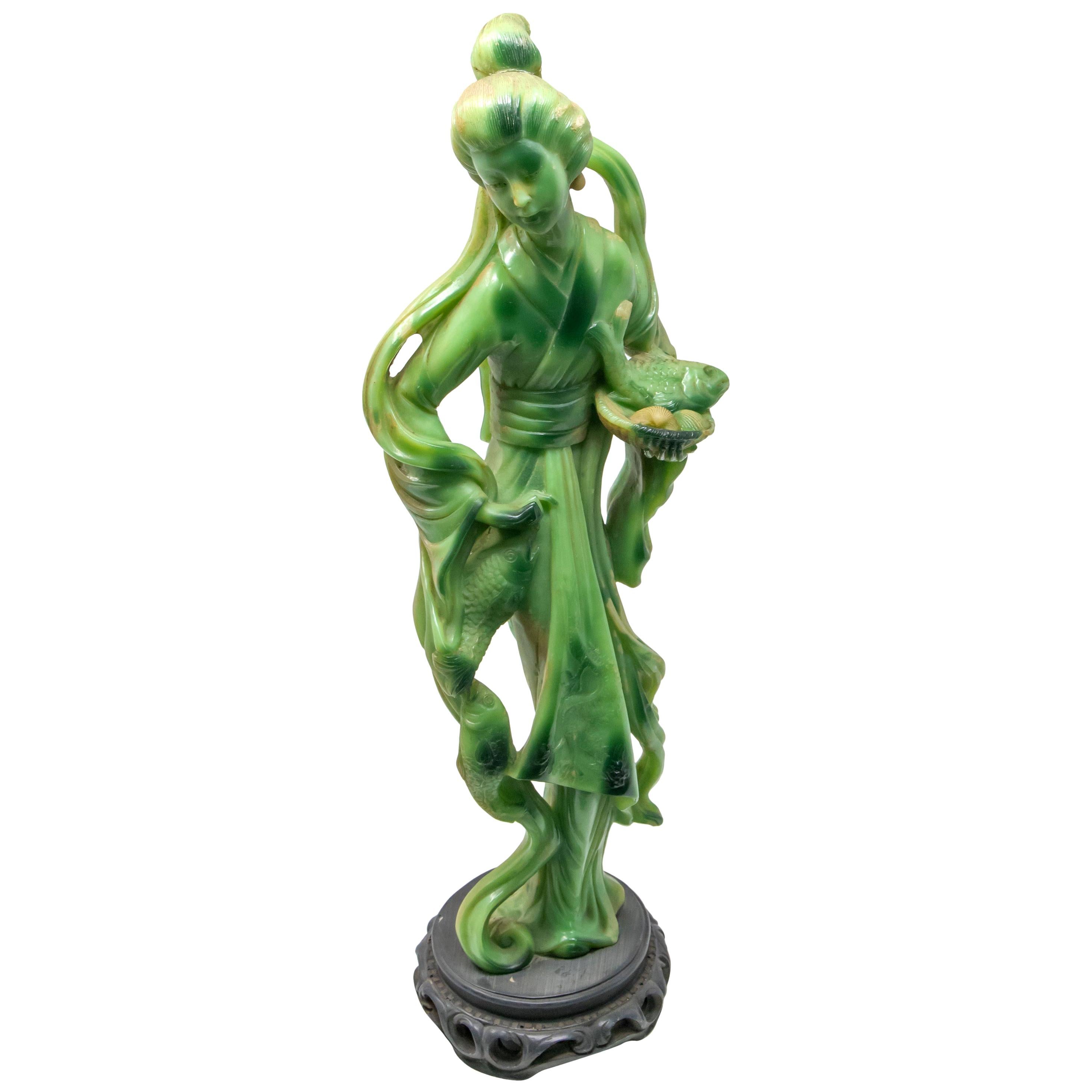 Italian Standing Geshia on Base For Sale