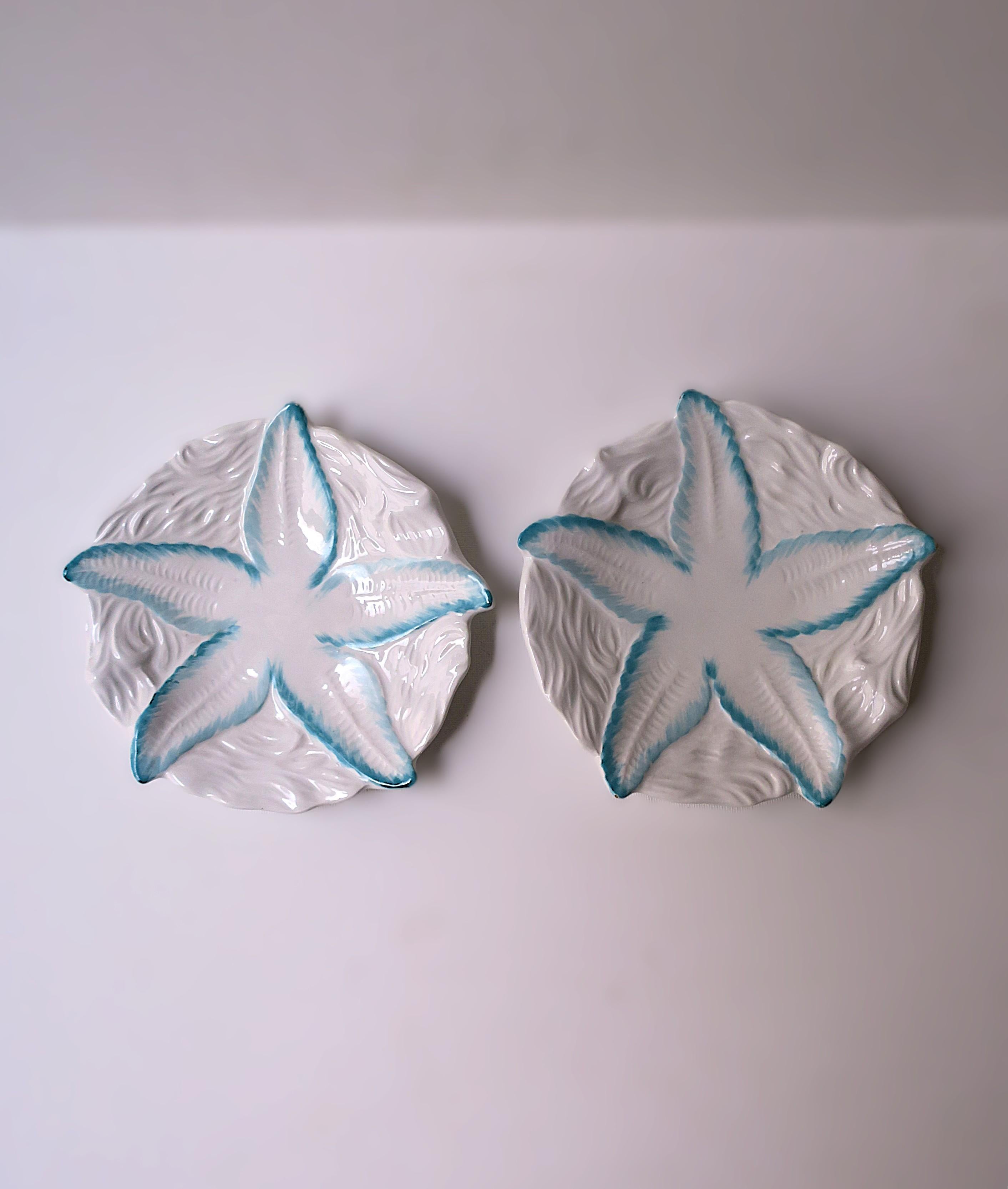 Plato Estrella de mar italiana, set de 2 Italiano en venta