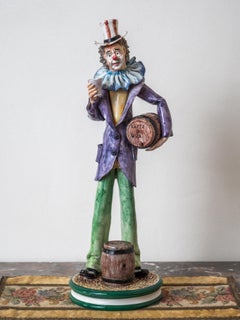 Italian statue Clown in 54 cm sign