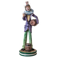 Italian statue Clown in 54 cm sign