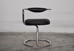 Italian Steel Cobra Dining Chairs by Giotto Stoppino for Kartell, 1970s, Set 5