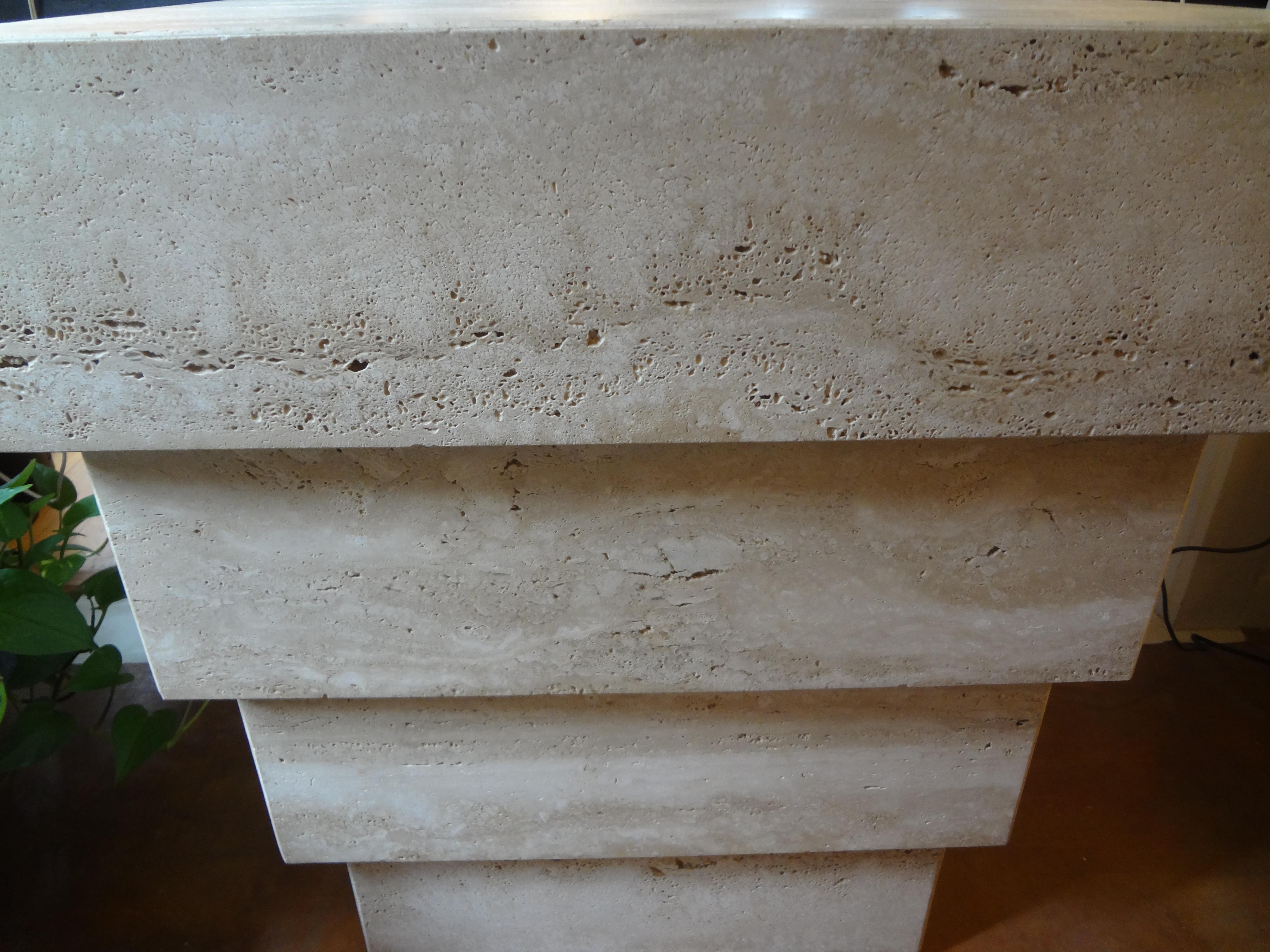 travertine base