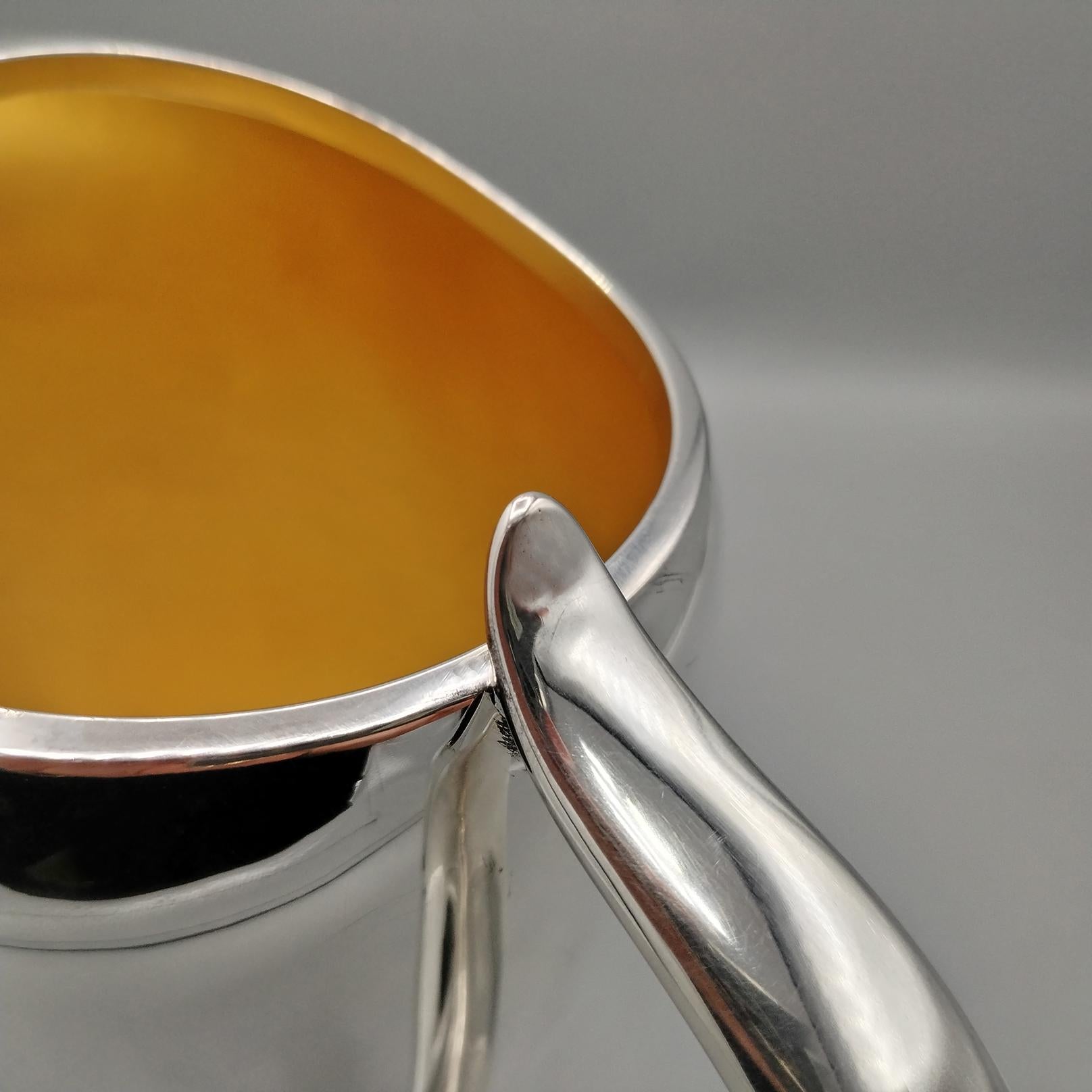 Italian Sterlig Silver Art Deco' style Jug by POMELLATO For Sale 4