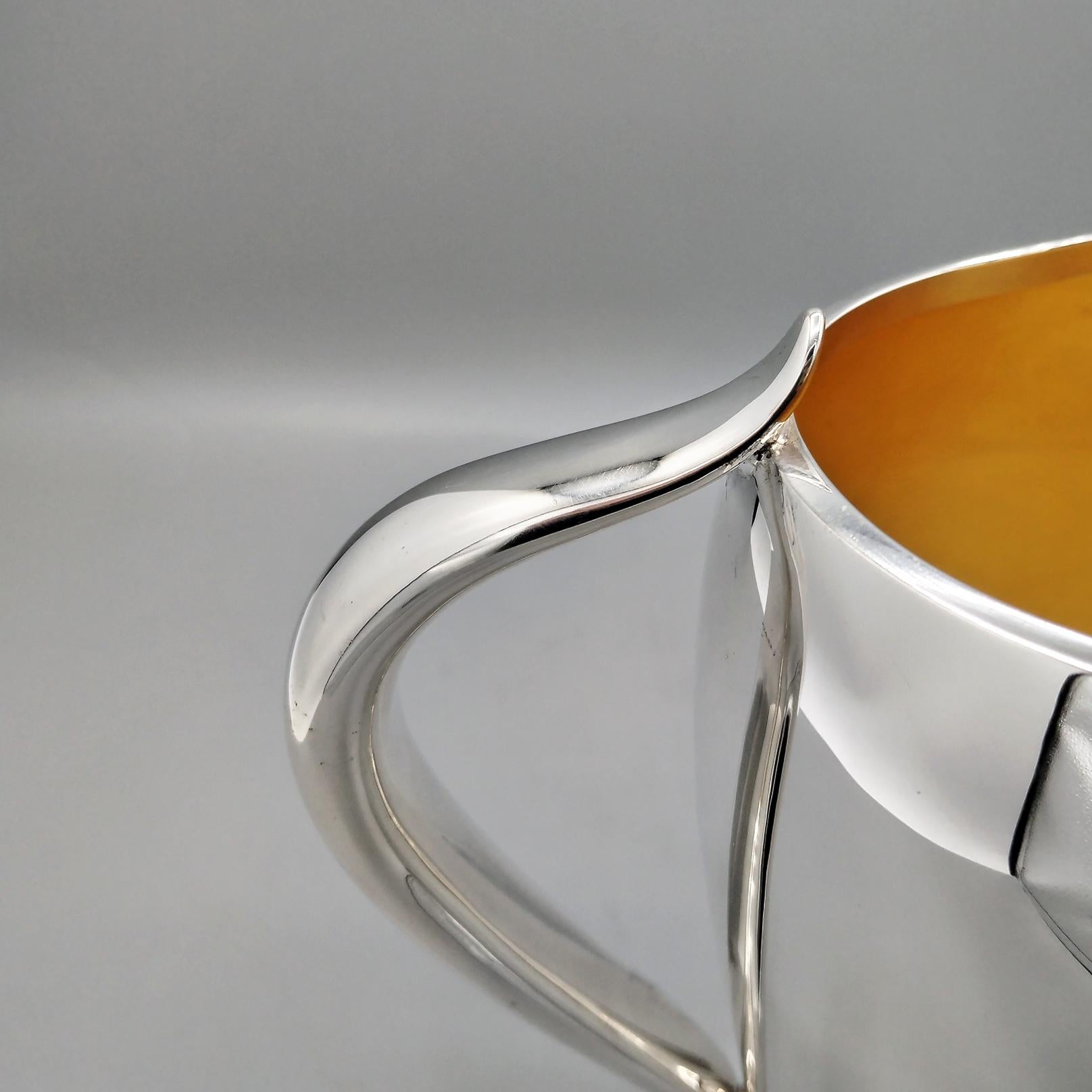 Italian Sterlig Silver Art Deco' style Jug by POMELLATO For Sale 2
