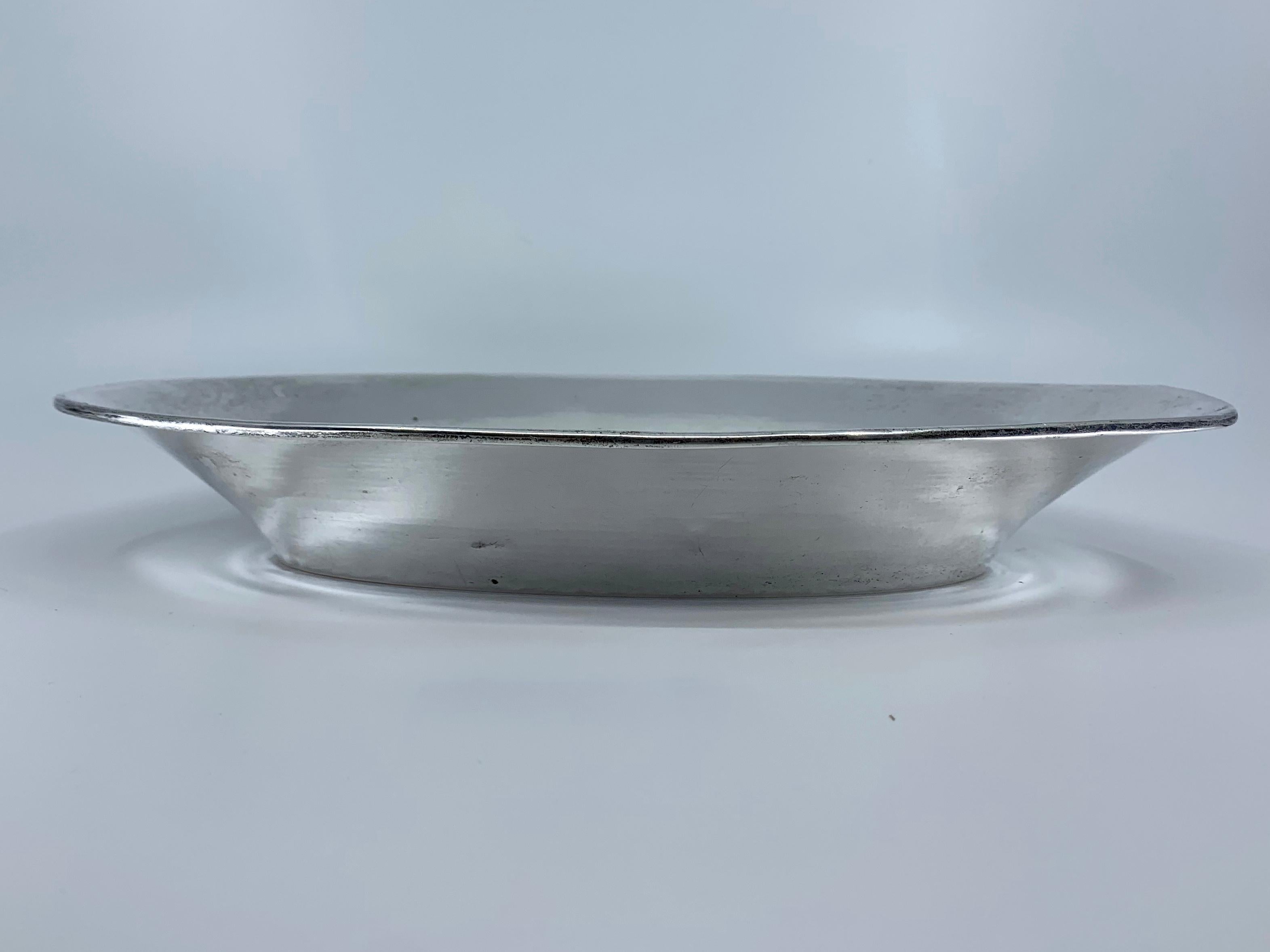 20th Century Italian Sterling Bread Plate For Sale