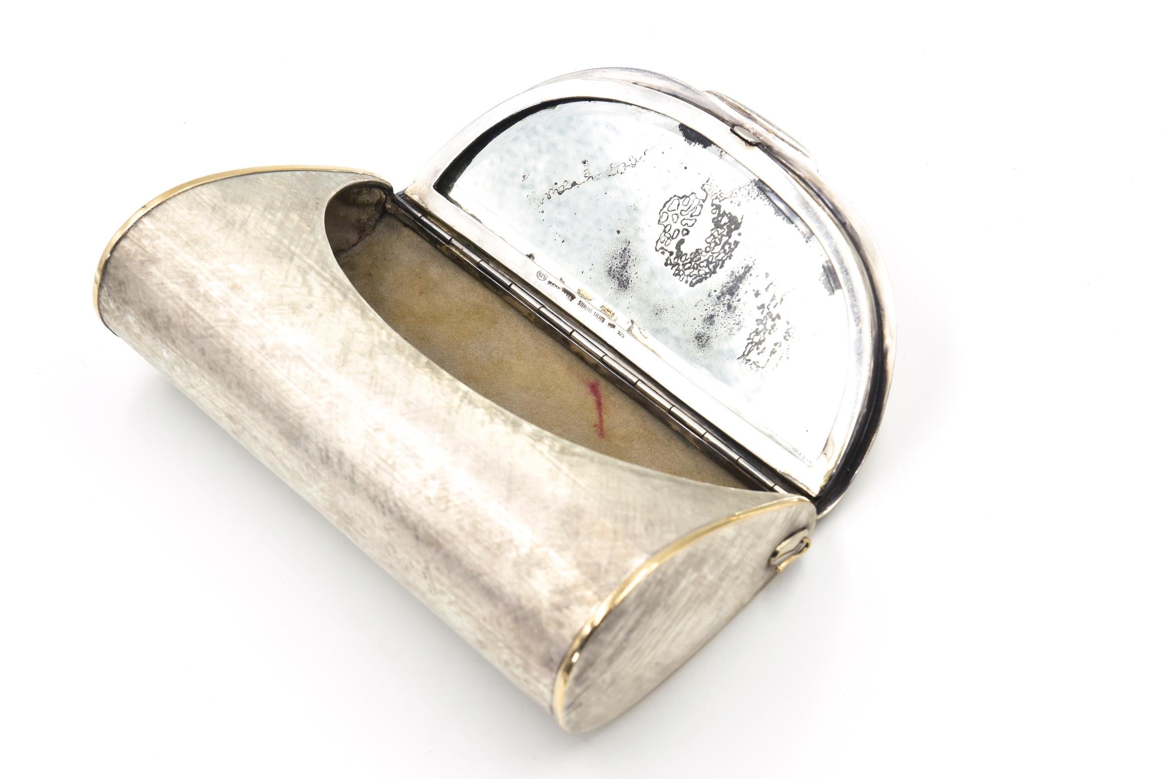 Pochette de soirée italienne en argent sterling par Marchi Leonello  en vente 1