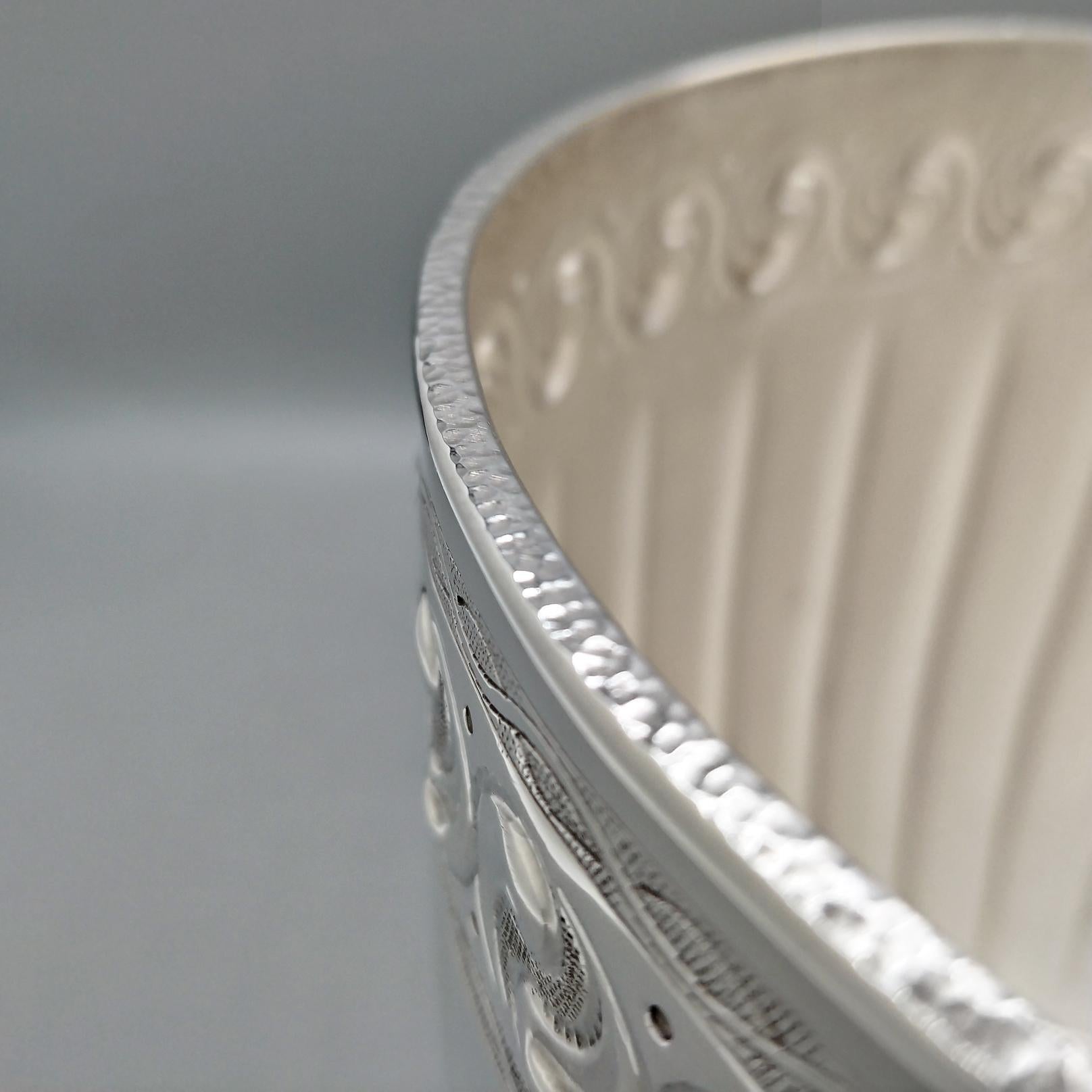Cubitera de champán de plata de ley italiana en Nuevo estado para la venta en VALENZA, IT